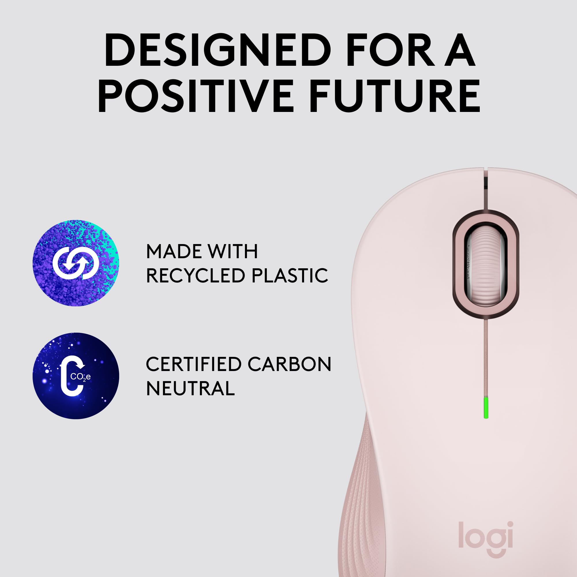 Logitech Signature M550 Wireless Mouse   For Small To Medium Sized Hands, 2 Year Battery, Silent Clicks, Bluetooth, Multi Device