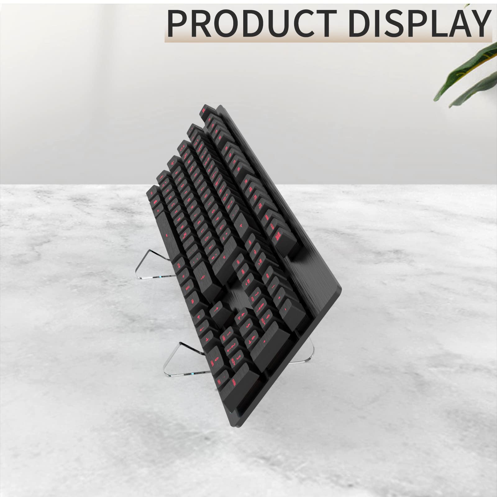 Yimagujrx Runjrx Keyboard Stands 1-Tier, Mechanical Keyboard Acrylic Display Stand, Transparent Acrylic Keyboard Stand, Holder S