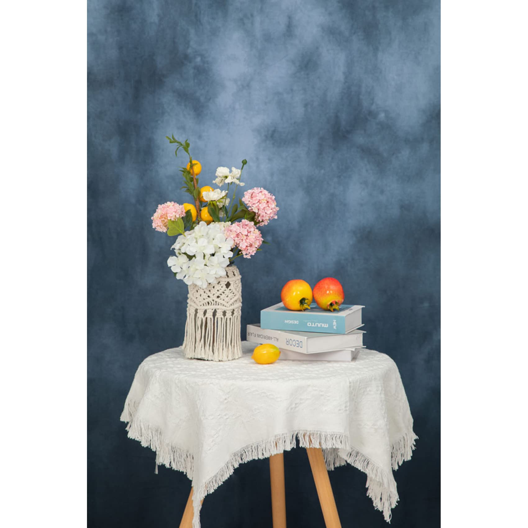 Kate Backdrop Photography 1.5X2.2M/5X7Ft Studio Classic Textured Dark Blue Figure Photography Shooting Backdrop Props Character