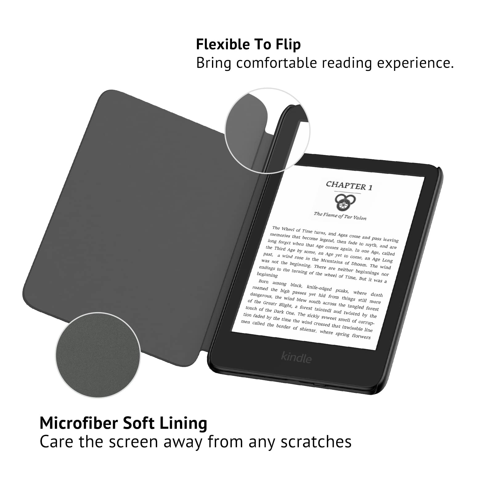 Ayotu Case For 6'' All New Kindle 11Th Generation 2022 Release (Model No. C2V2L3), Slim Cover With Auto Wake/Sleep, Only Fit 6 I