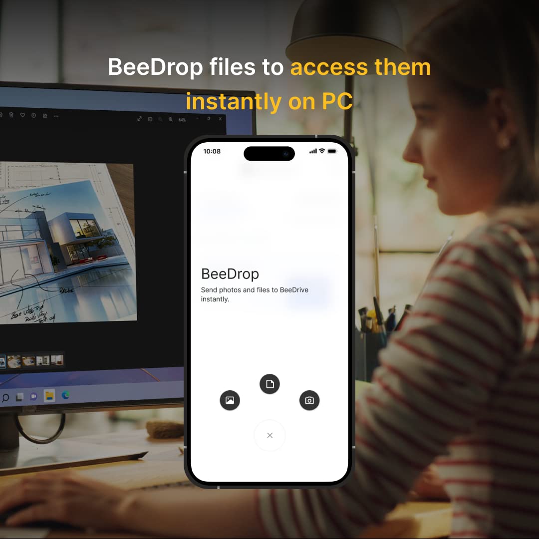 Synology Beedrive 2Tb  Simultaneously Back Up Windows Files & Ios/Android Photos  Transfer Files From Smartphone To Pc Over Wi-F