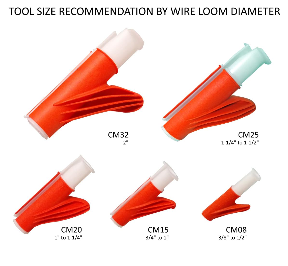 Electriduct Wire Loom Cable Insertion Tool For 3/8'' To 1/2'' Conduit Sleeving Installation   Model Cm08 | 5 Pack