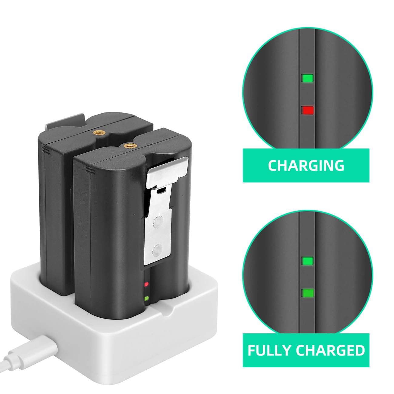 2 Pack 6040Mah Replacement Battery With Charger Station For Ring Doorbell 2/3/4, Spotlight Camera & Stick Up Cam Indooor And Out