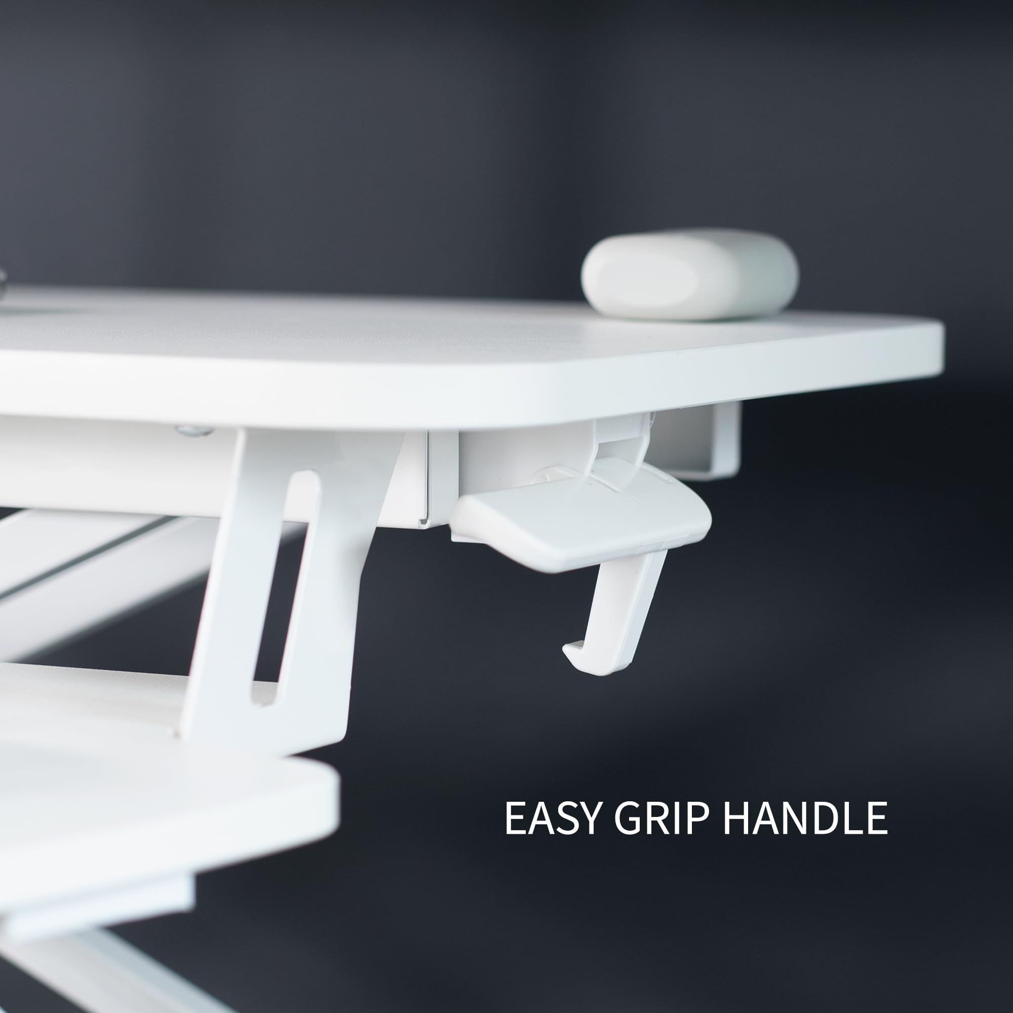 Vivo Height Adjustable 32 Inch Standing Desk Converter With Dual 13 To 30 Inch Monitor Stand, Sit Stand Monitor Mount And Desk R