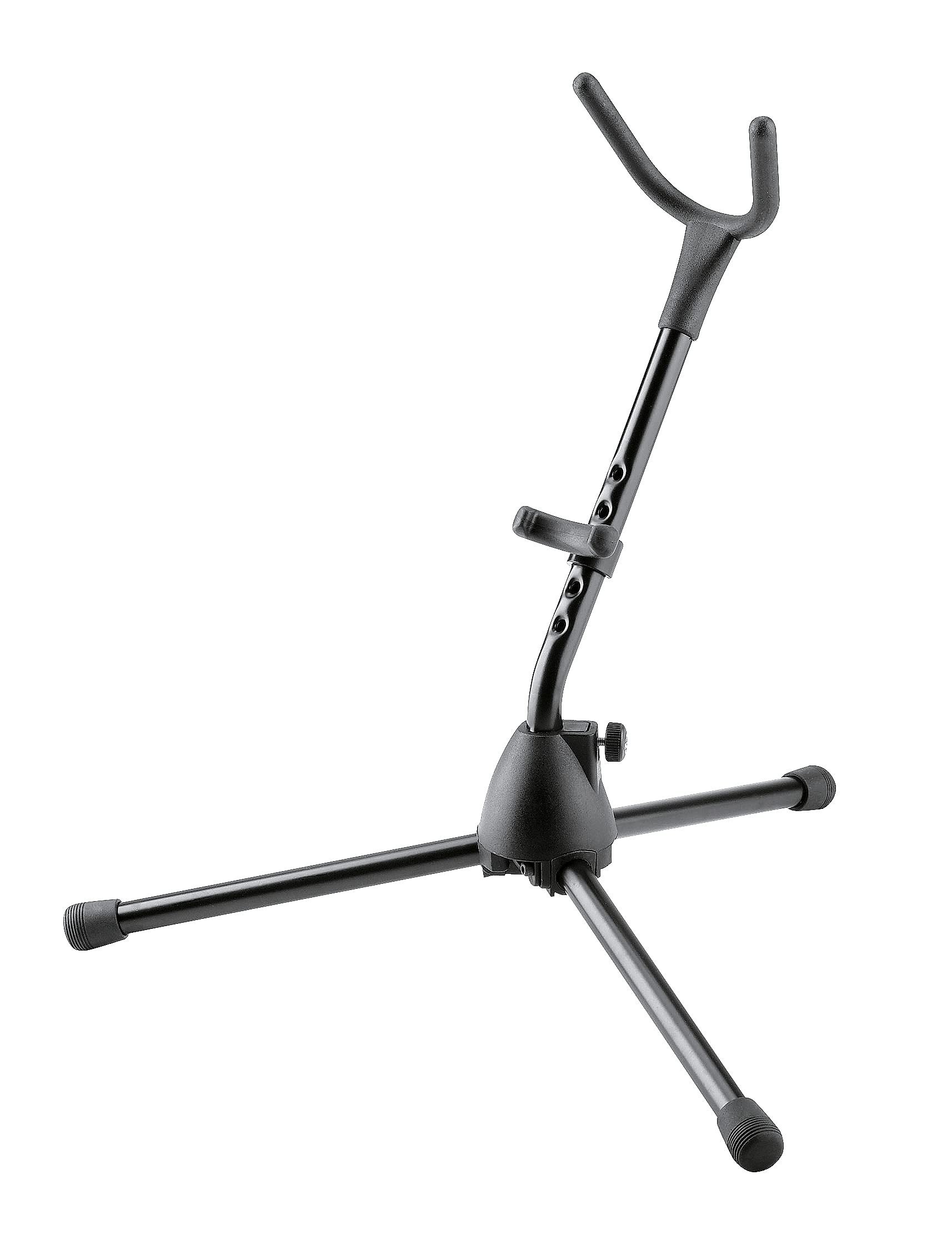 K&M K�nig & Meyer Saxophone Tripod Stand 14300.000.55 | Stable Secure Adjustable/Folding Stand For Eb Alto /Bb Tenor Sax | Lightweight & Compact | Flex Upper Support | Made In Germany | Black