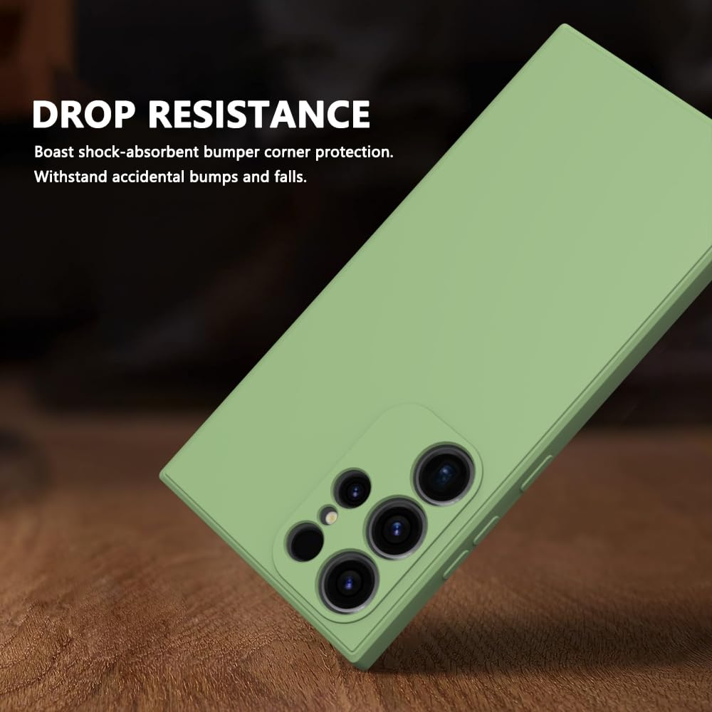 Wogroo For Samsung Galaxy S23 Ultra Case Green, Scratch Resistant With Soft Touch, Slim Thin Phone Cover For Samsung Galaxy S23