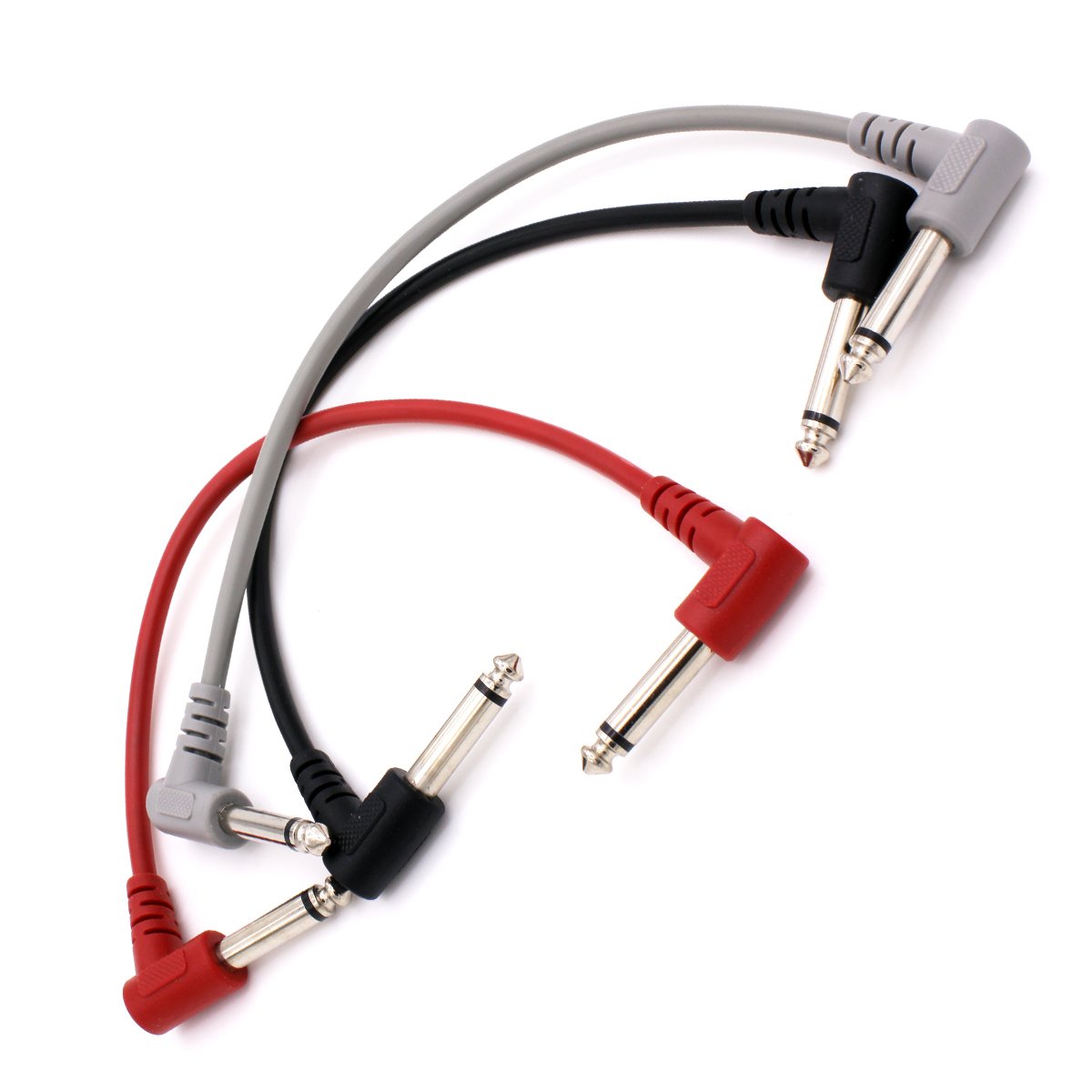 Leen4You Guitar Patch Cable Wire Effect Pedal Cable Cord Instrument Lead Cable Short Audio Connection Cable 6.35Mm(1/4 Inch) Col