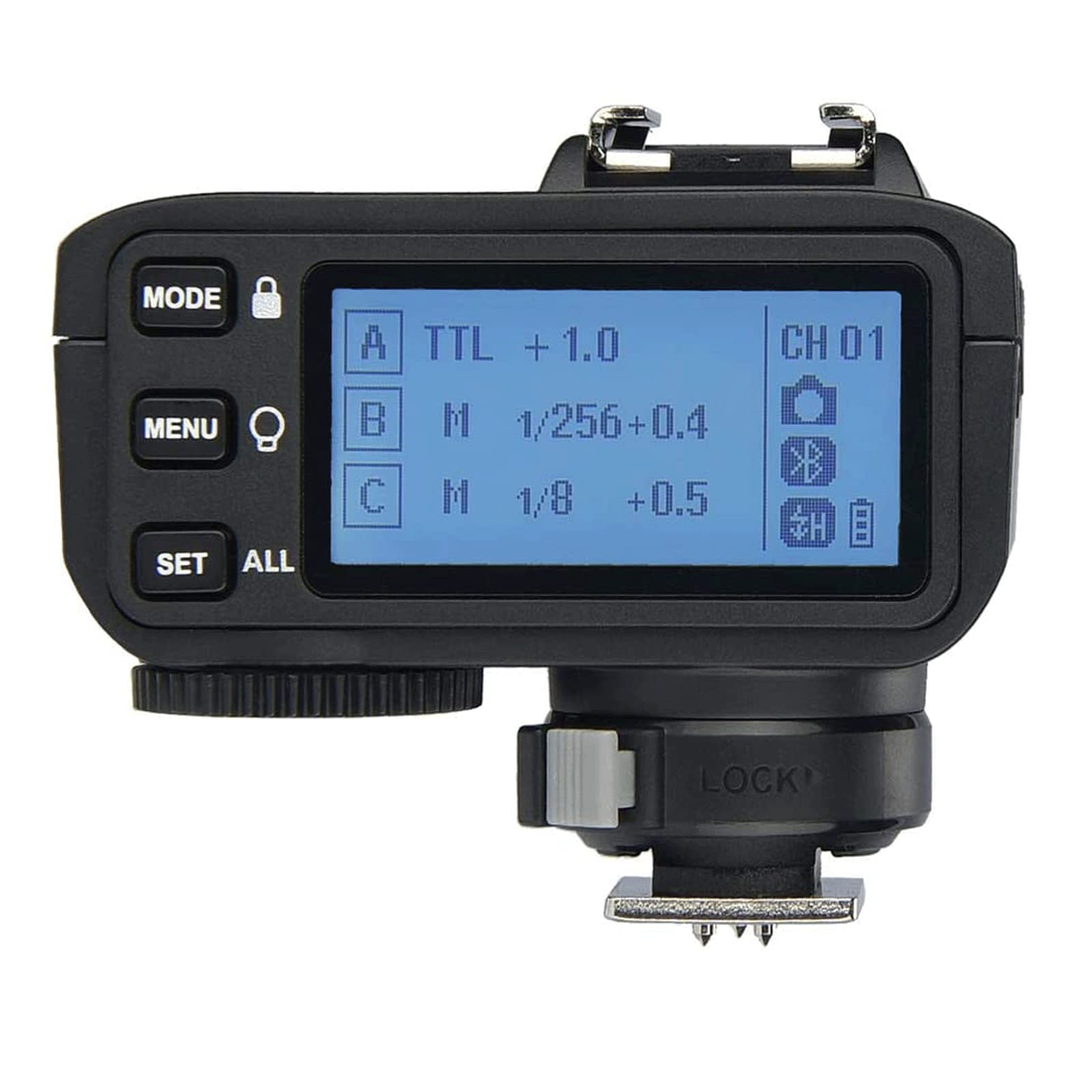 Godox X2T N 2.4G Wireless Flash Trigger Compatible With Nikon Camera I Ttl Hss1/8000S Hss, With 5 Group Buttons, Bluetooth Conne