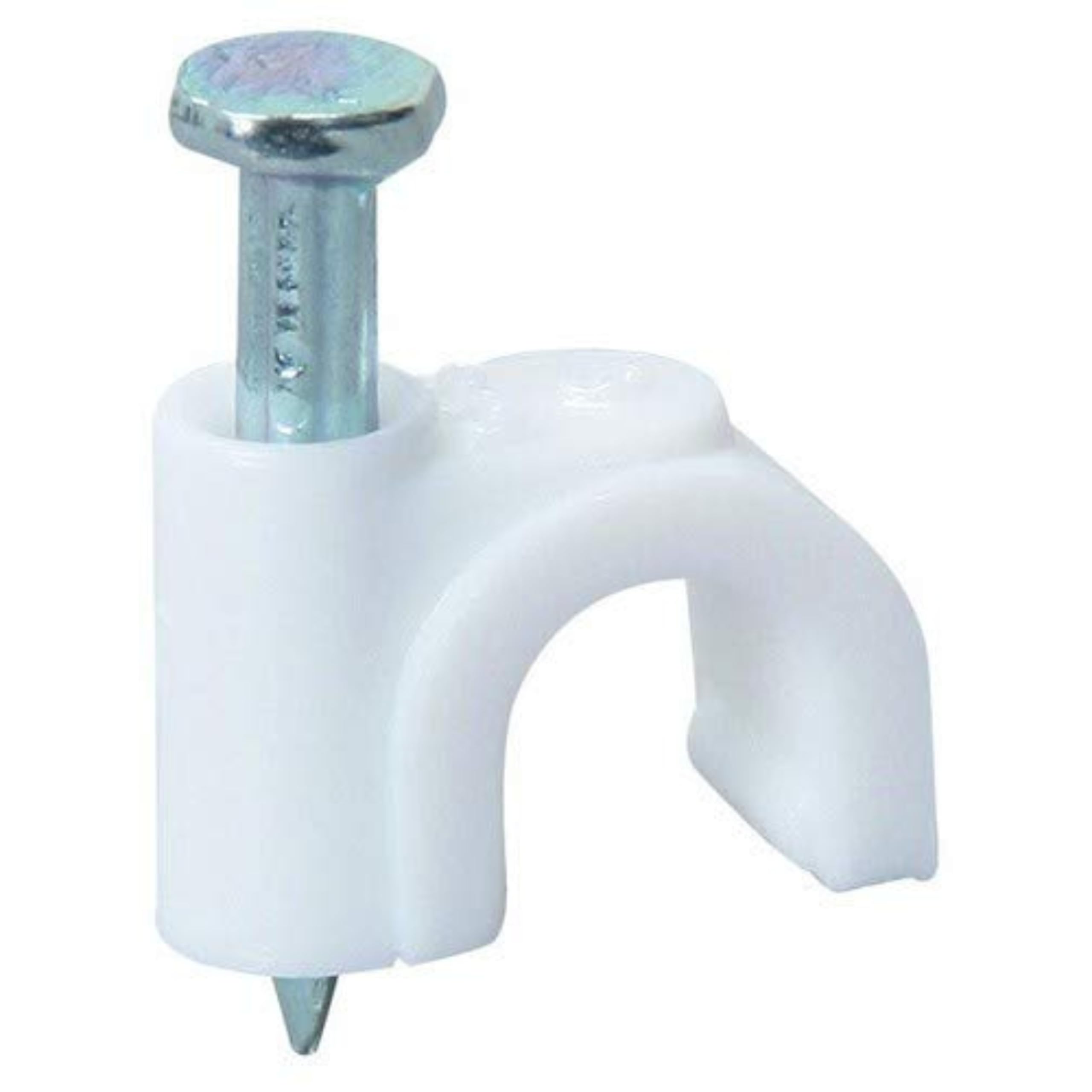 Elegant Casa Cable Clip, 16Mm, White, 100 Pieces
