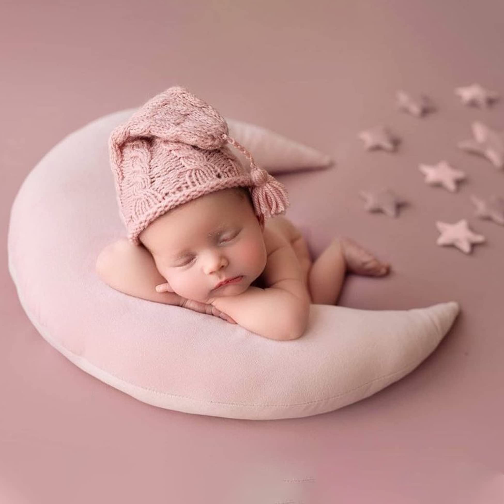 Igmarybox Baby Moon Star Pillow Newborn Posing Pillow Newborn Photography Prop Newborn Photography Posing Pillows Newborn Photog