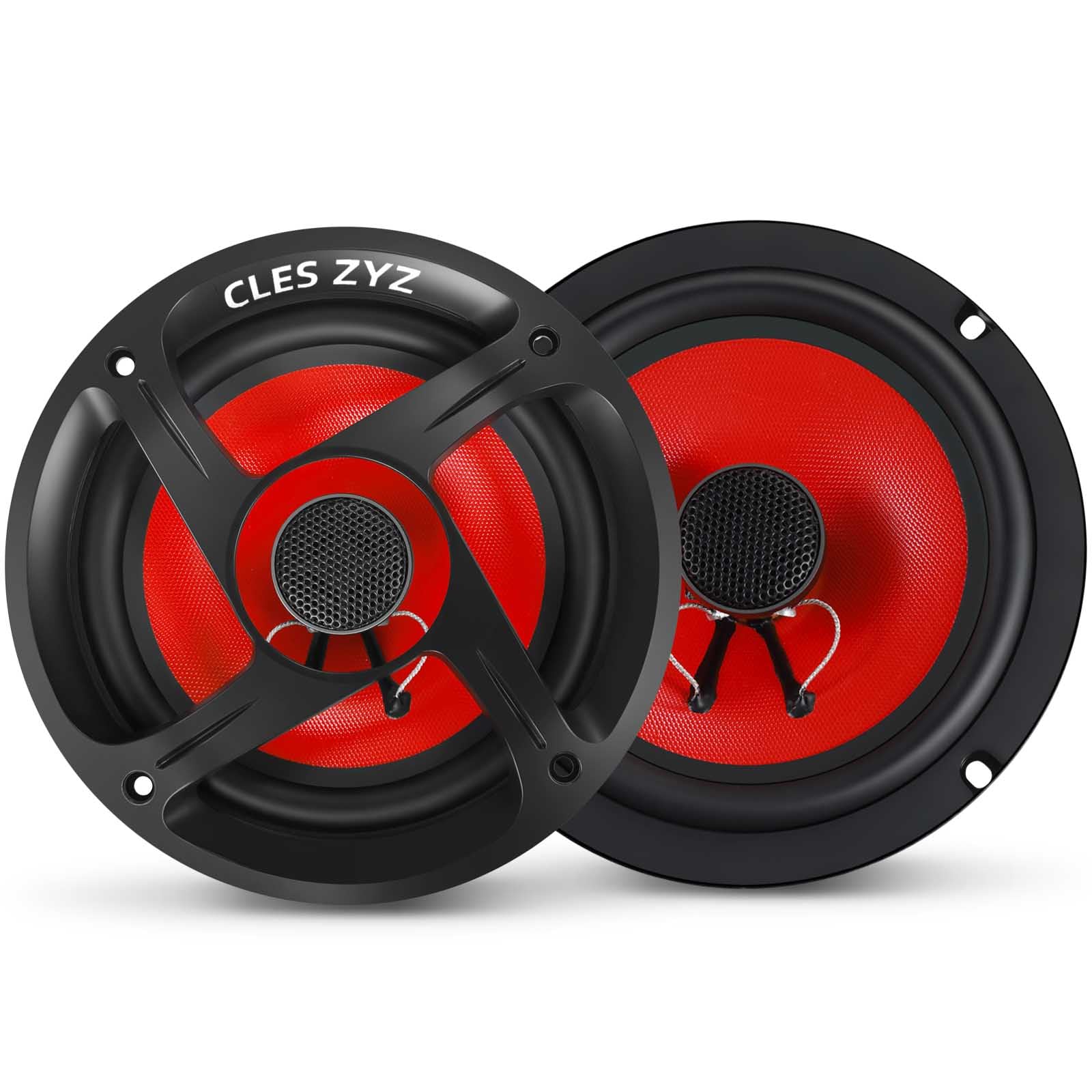 CLES ZYZ 6.5 Car Coaxial Speakers, 800W Max Power, 200W RMS,4 Ohm, 6.5 Speakers with Glass Fiber Cone for Delivering HiFi Soun