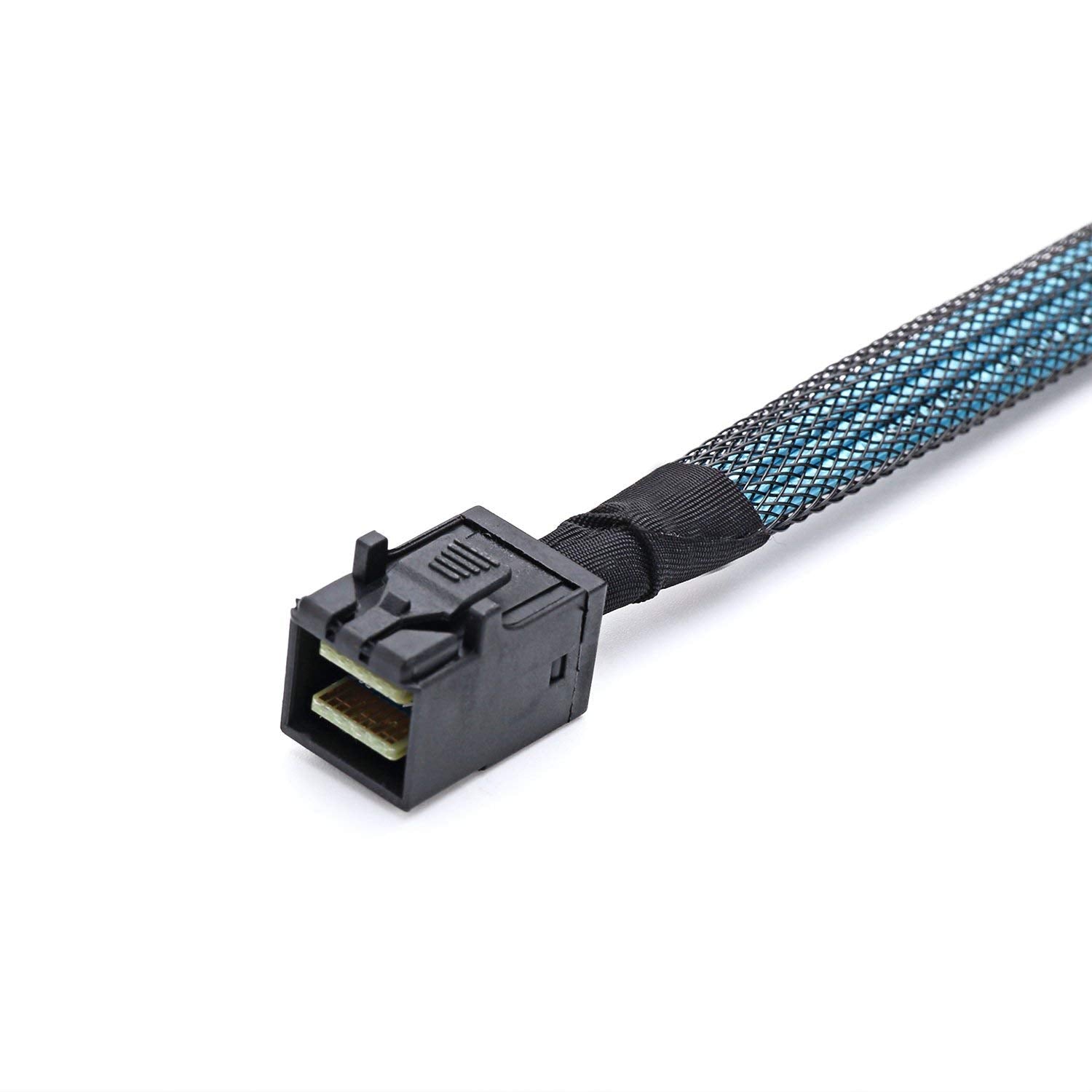 Cabledeconn Sff 8643 Internal Mini Sas Hd To (4) 29Pin Sff 8482 Connectors With Sas 15Pin Power Port 12Gb/S Cable (1M) (H0204)