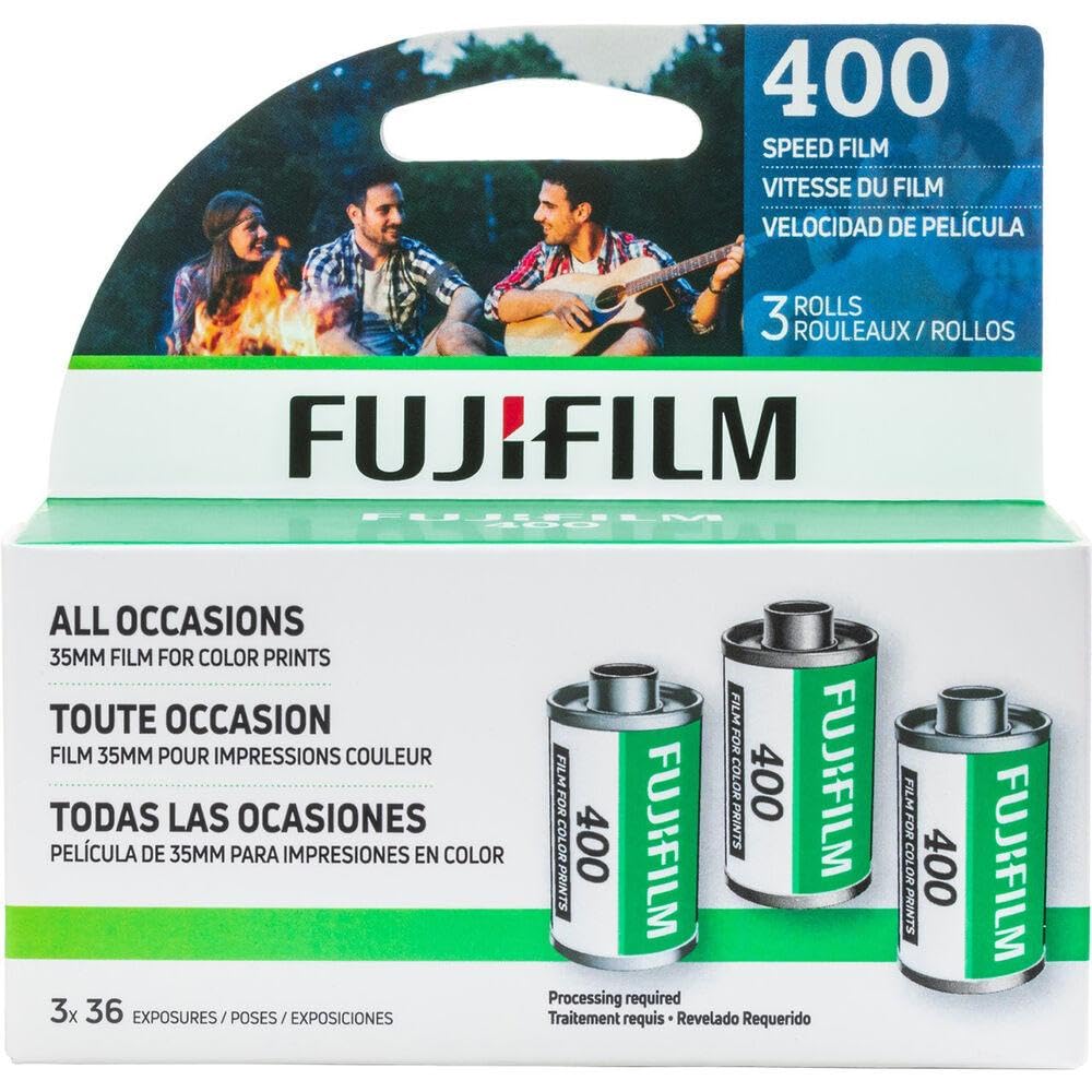 Fujifilm Fujicolor Superia X Tra 400 Color Negative Film (35Mm Roll Film, 36 Exposures, 3 Pack)