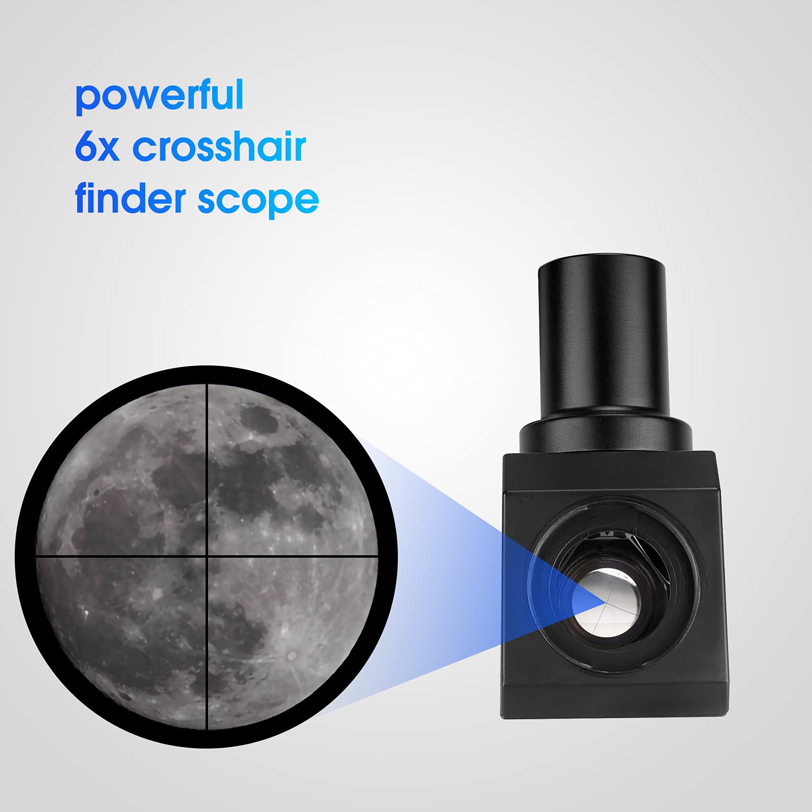 Svbony Sv182 Finderscope, Right Angle Correct Image Optical Finder, 6X30 Finder Scope For Astronomy Telescope, With Crosshair An