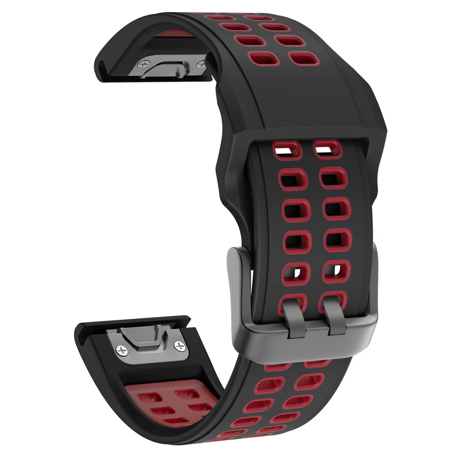 Overstep Compatible With Garmin Fenix 7 Band, 22Mm Easy Fit Sport Silicone Strap For Fenix 5/Fenix 5 Plus/Fenix 6/Fenix 6 Pro Sm