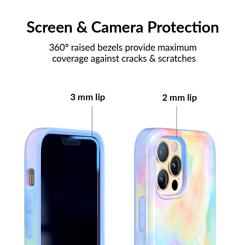 Velvet Caviar Phone Case iPhone 12 / 12 Pro 8ft Drop Tested Polycarbonate Pastel Tie Dye