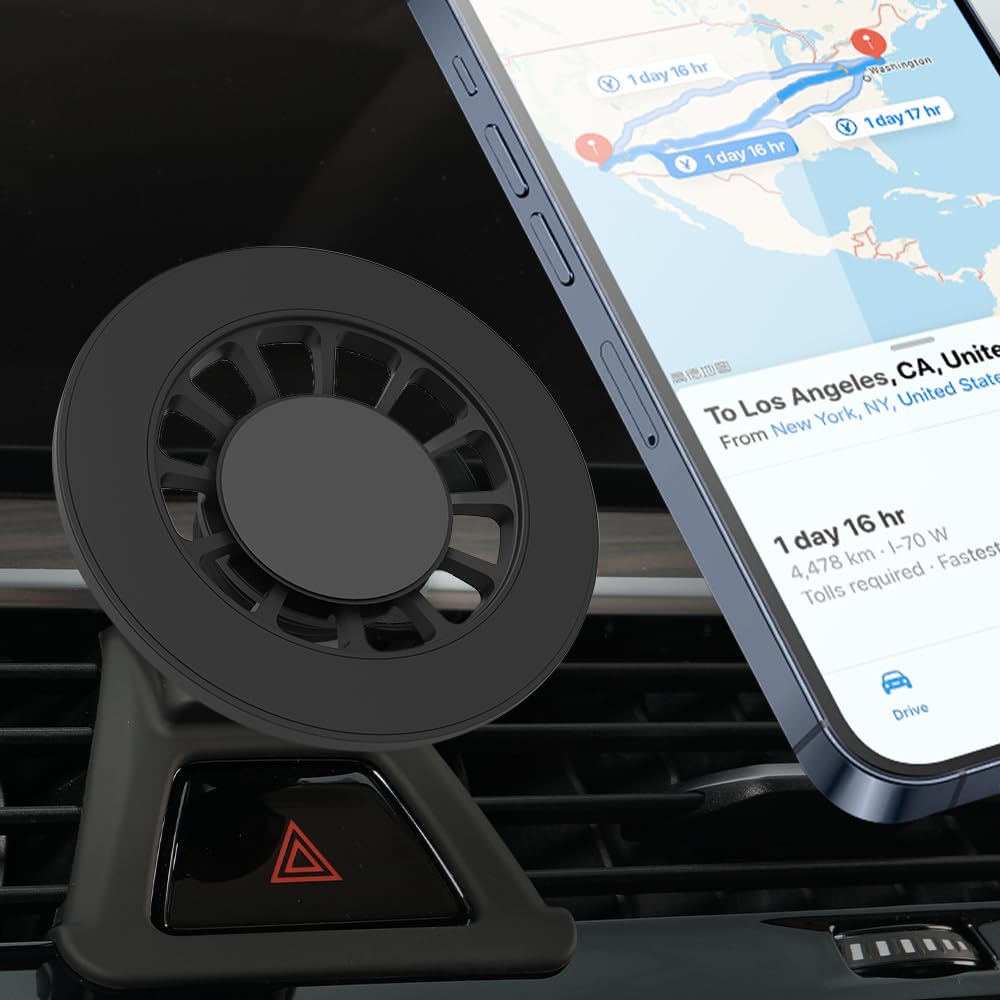 Zchan Fits Magsafe Car Mount For Bmw 5 Series 2017-2023 For Magsafe Car Phone Holder Magnetic For Bmw Phone Mount 5 Series Compa