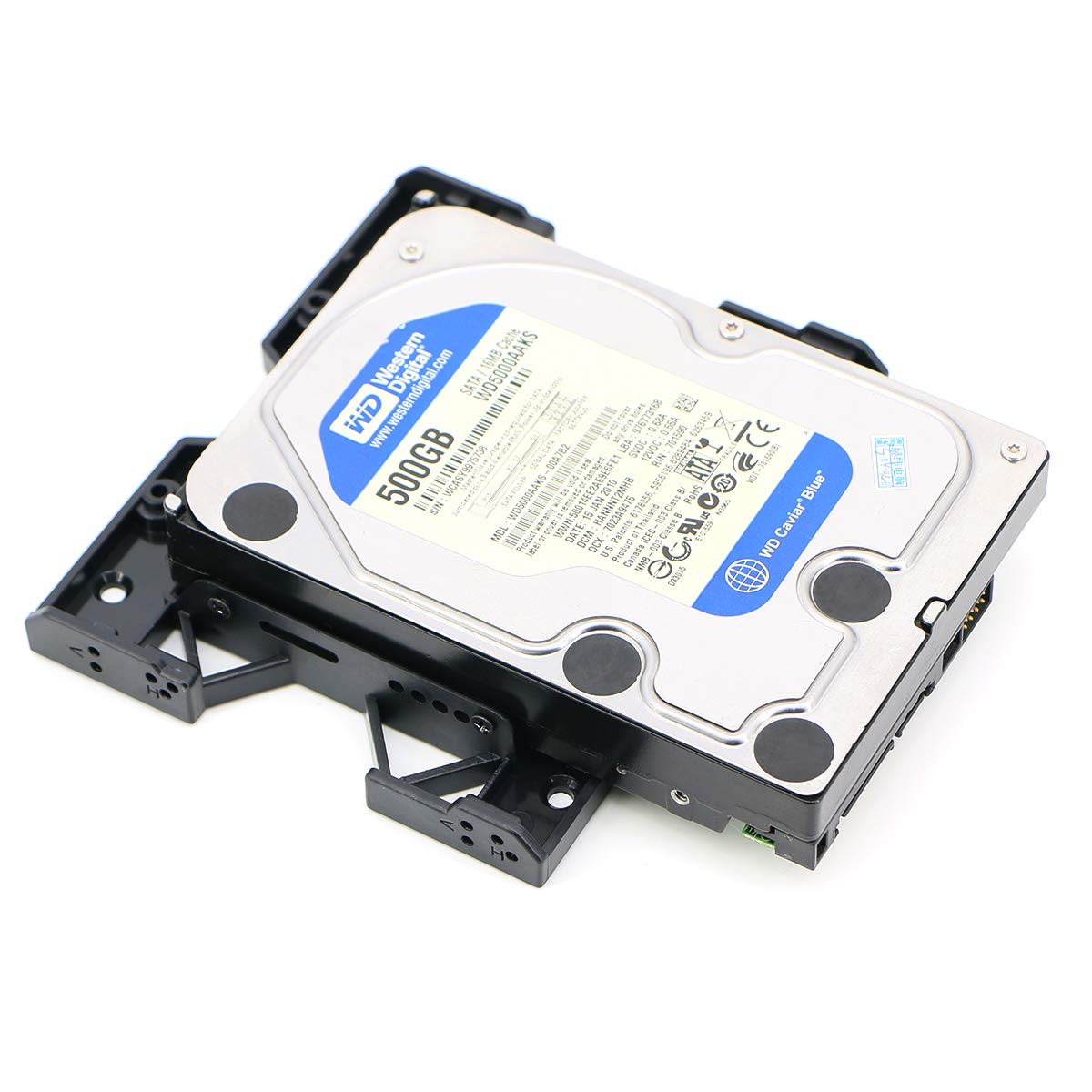 Pasow 2.5 Or 3.5 To 5.25 Ssd Hdd Mounting Bracket Internal Hard Disk Drive Bays Holder Adapter For Pc