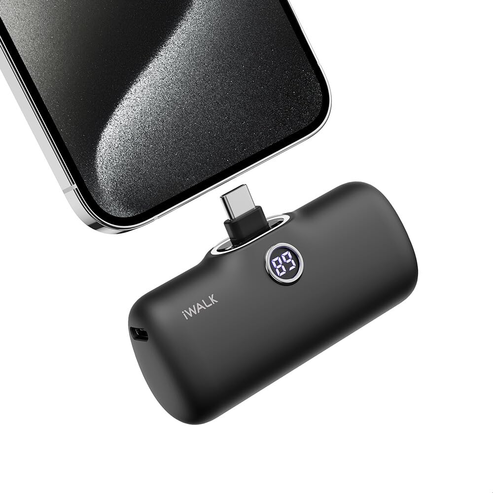 iWALK USB-C Portable Charger for iPhone 17/16/15, Mini 20W 4,800mAh Wireless Power Bank Fast Charging Travel Battery Pack Compat