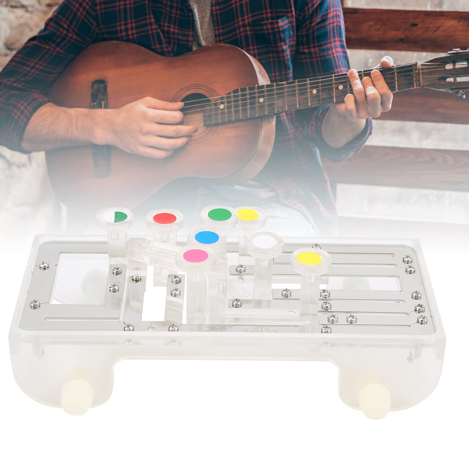 Guitar Trainer, Abs Metal Guitar Practice Tool Chord Guitarra Accessory Guitar Helper For Beginner For Musical Instrument Lover(