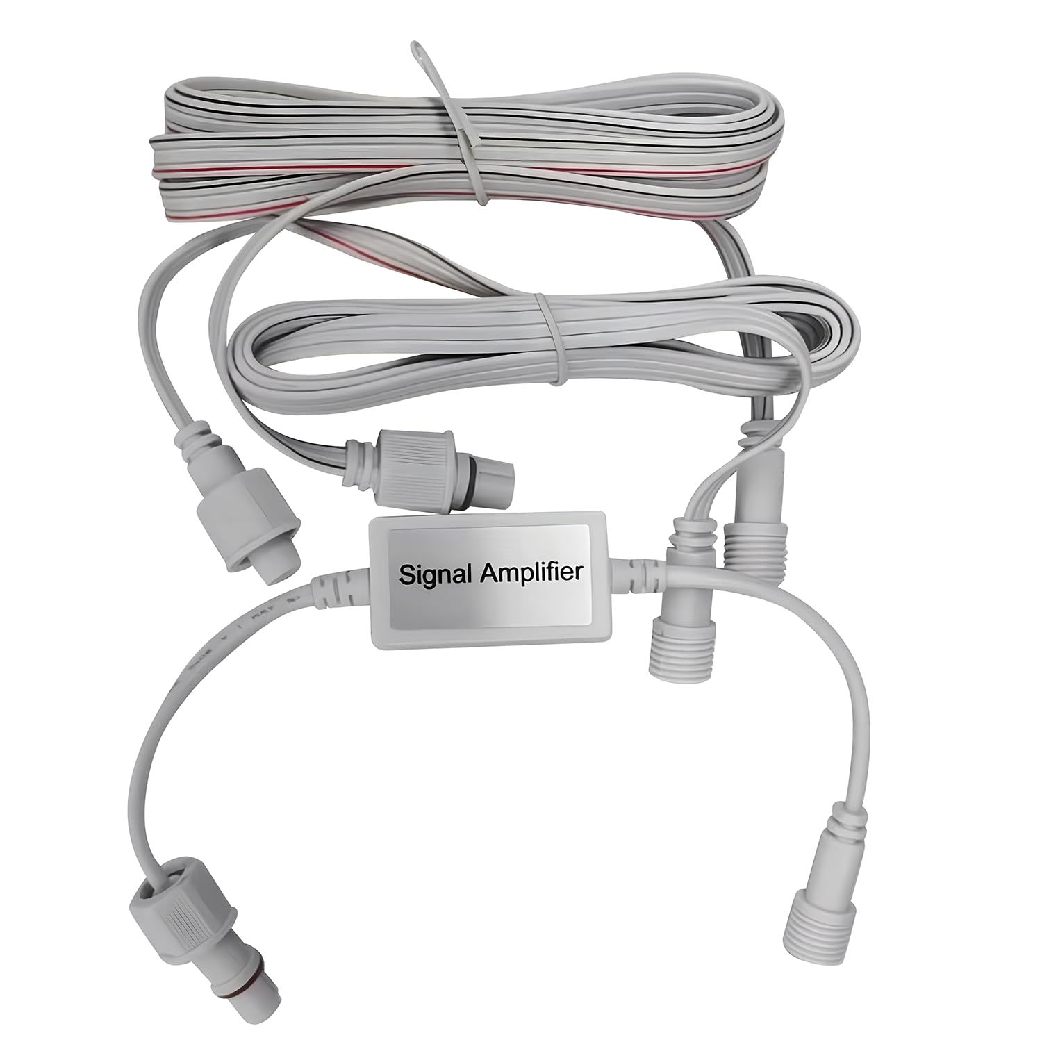 Asahom 6Ft Extension Cords With Signal Amplifier, Compatible With Asahom S1040 S1050 S1060 Permanent Outdoor Lights, White