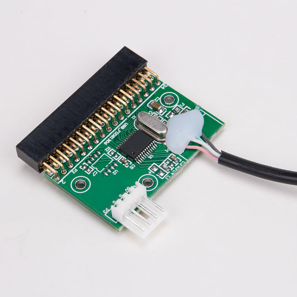 Koobook 1Pcs 1.44Mb 3.5' Floppy Drive Connector 34 Pin 34P To Usb Cable Adapter Pcb Board With Power Cable