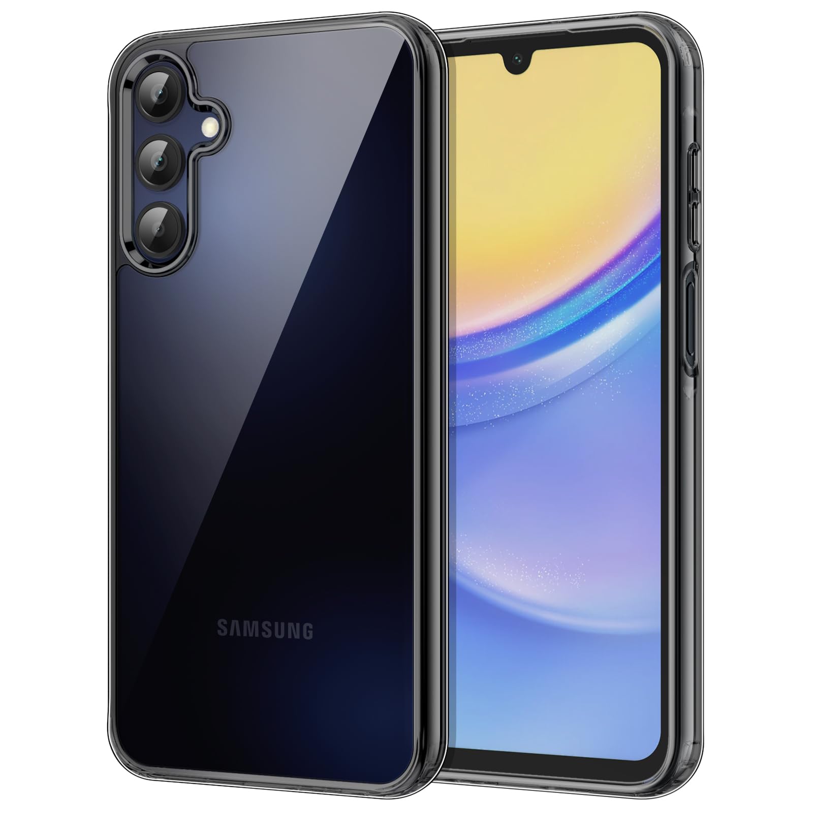 JETech Case for Samsung Galaxy A15 5G / 4G 6.5-Inch, Non-Yellowing Shockproof Bumper Protective Phone Cover, Anti-Scratch Hard P