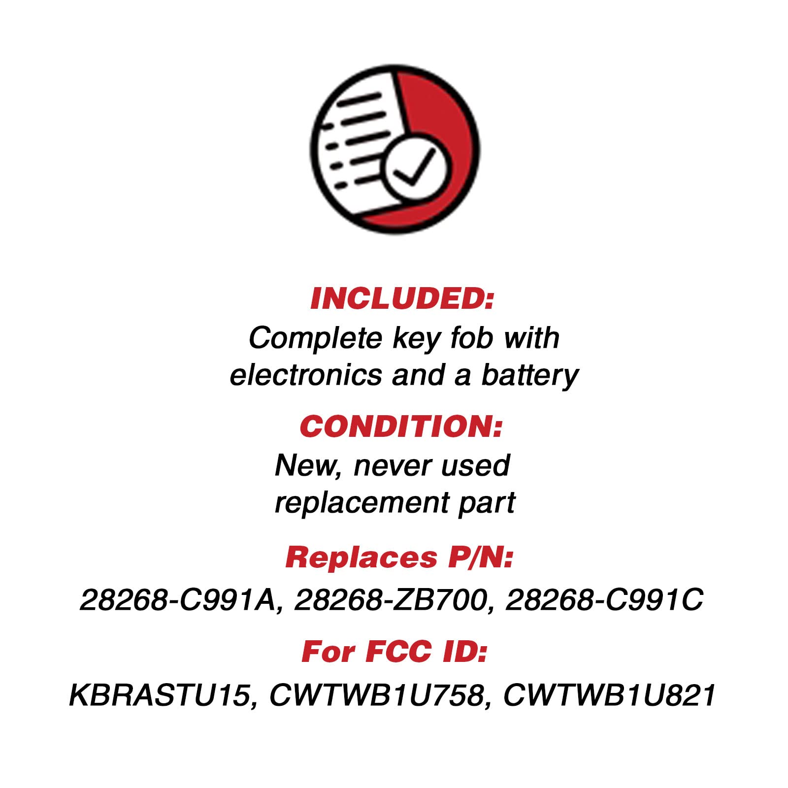 Keylessoption Keyless Entry Remote Control Car Key Fob For Nissan Infiniti Kbrastu15 (Pack Of 2)