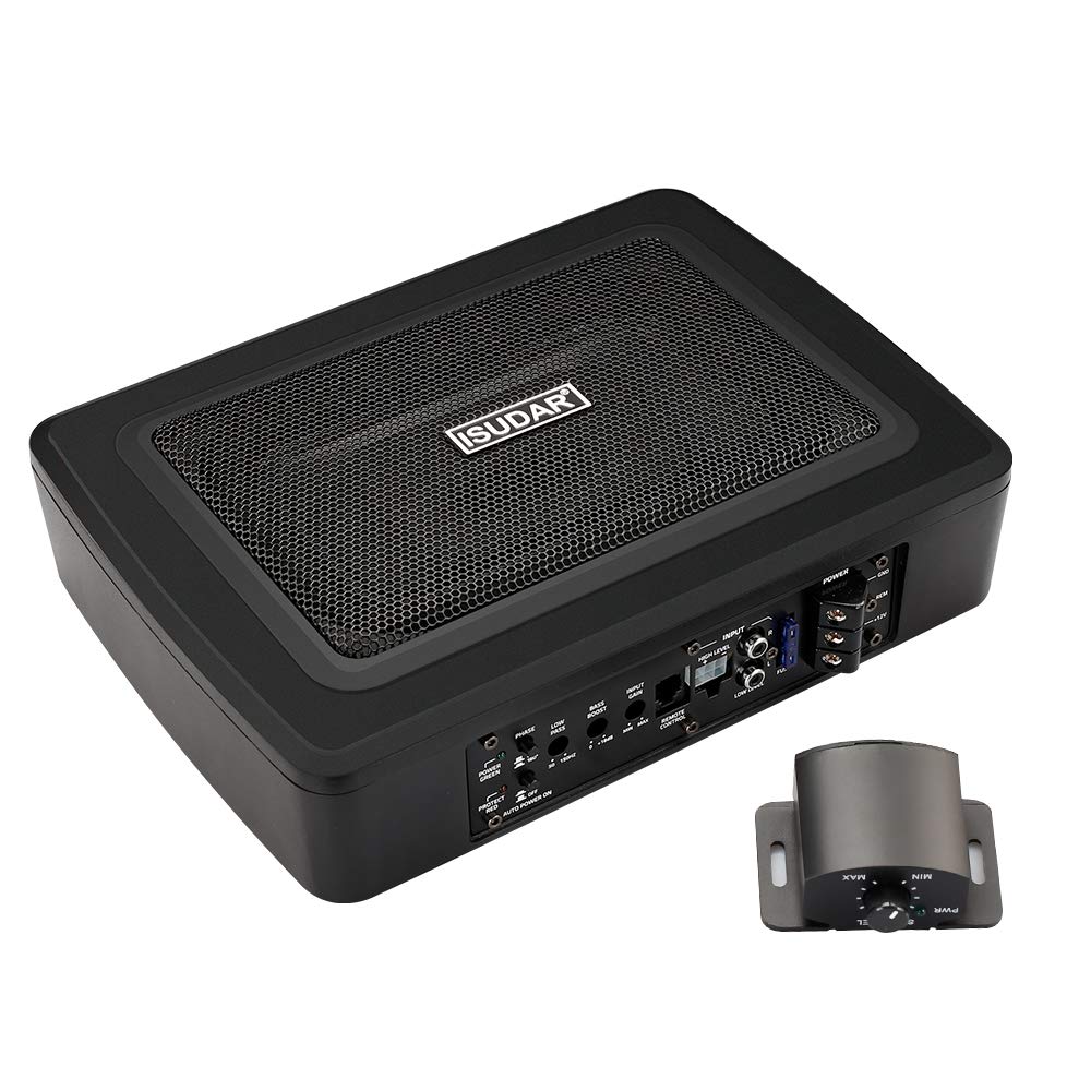 Isudar 6 * 9 '' Subwoofer Slim Under Seat Active Powered Subwoofer For Car/Truck