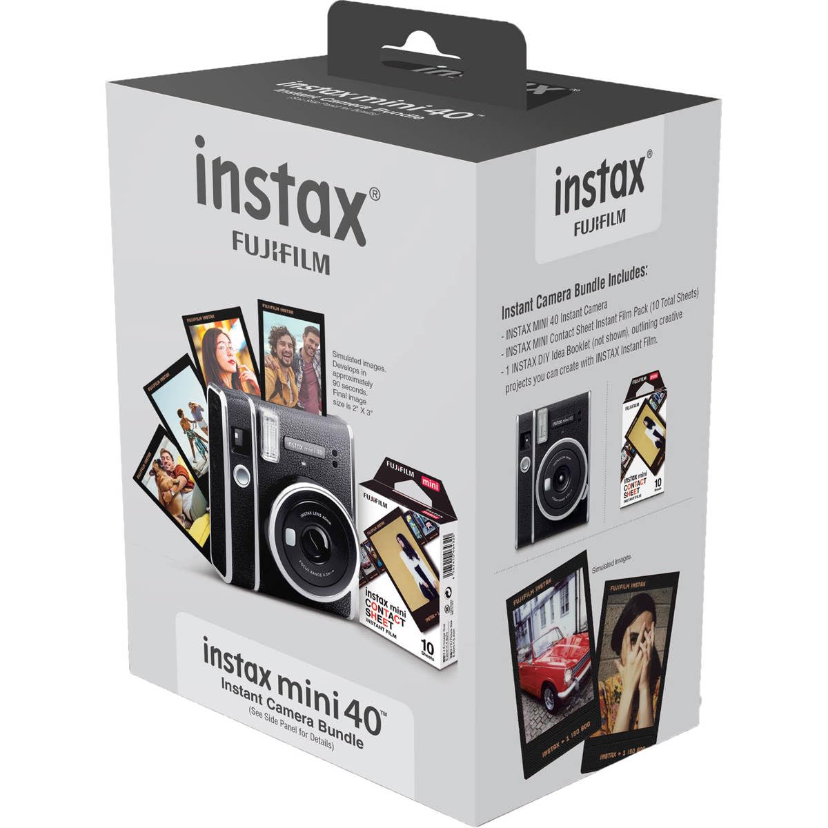 Fujifilm Instax Mini 40 Instant Camera With Fujifilm Instax Mini Contact Sheet Film - 10 Exposures Bundle (600022193)