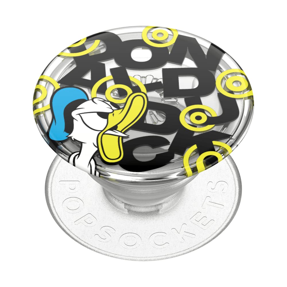 PopSockets Adhesive Phone Grip, Holder, Phone Stand, Disney - Translucent Angry Donald
