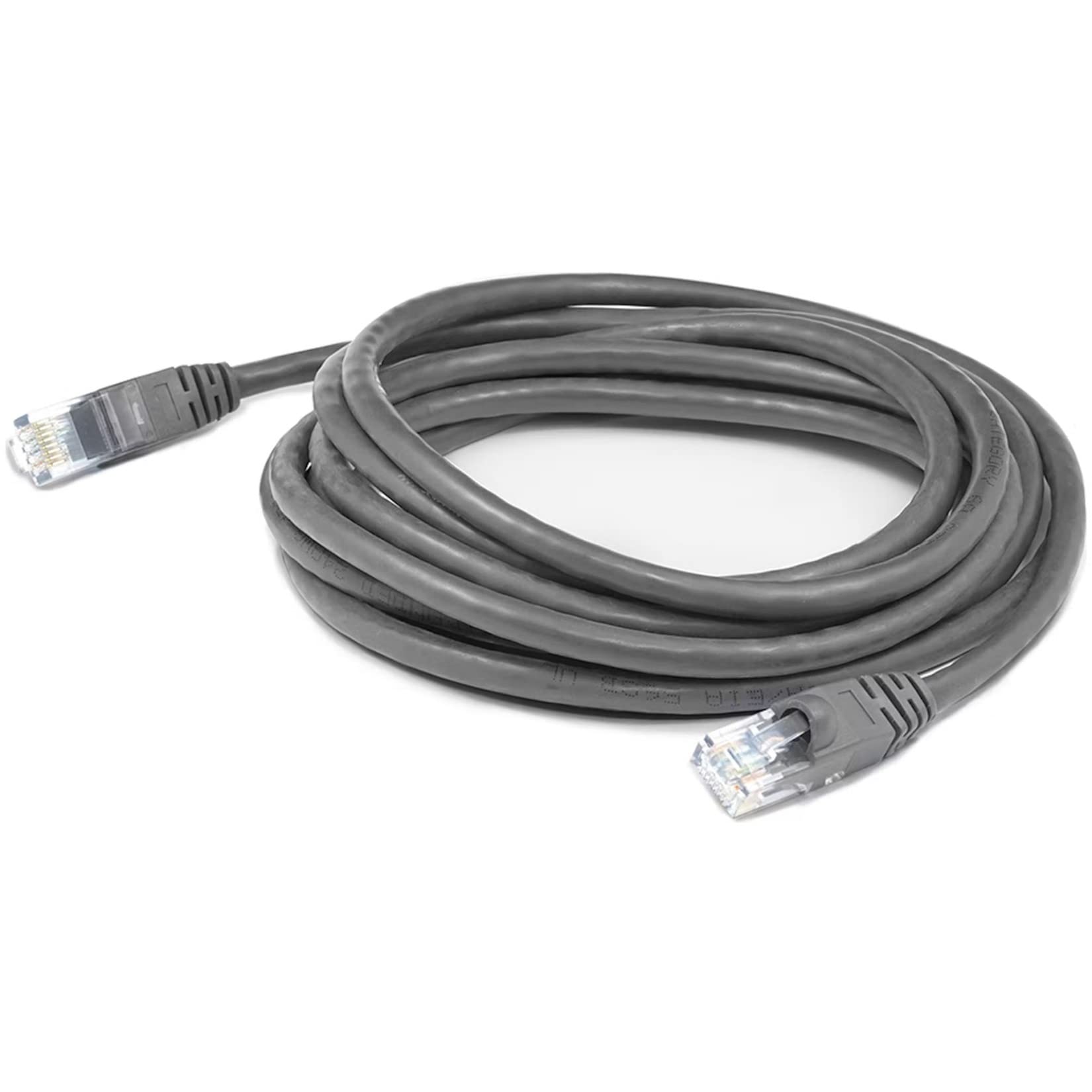 6Ft Gray Cat 6 Pvc Ethernet Cable Snagless Bubble Boot Rj-45 M/M Cat6