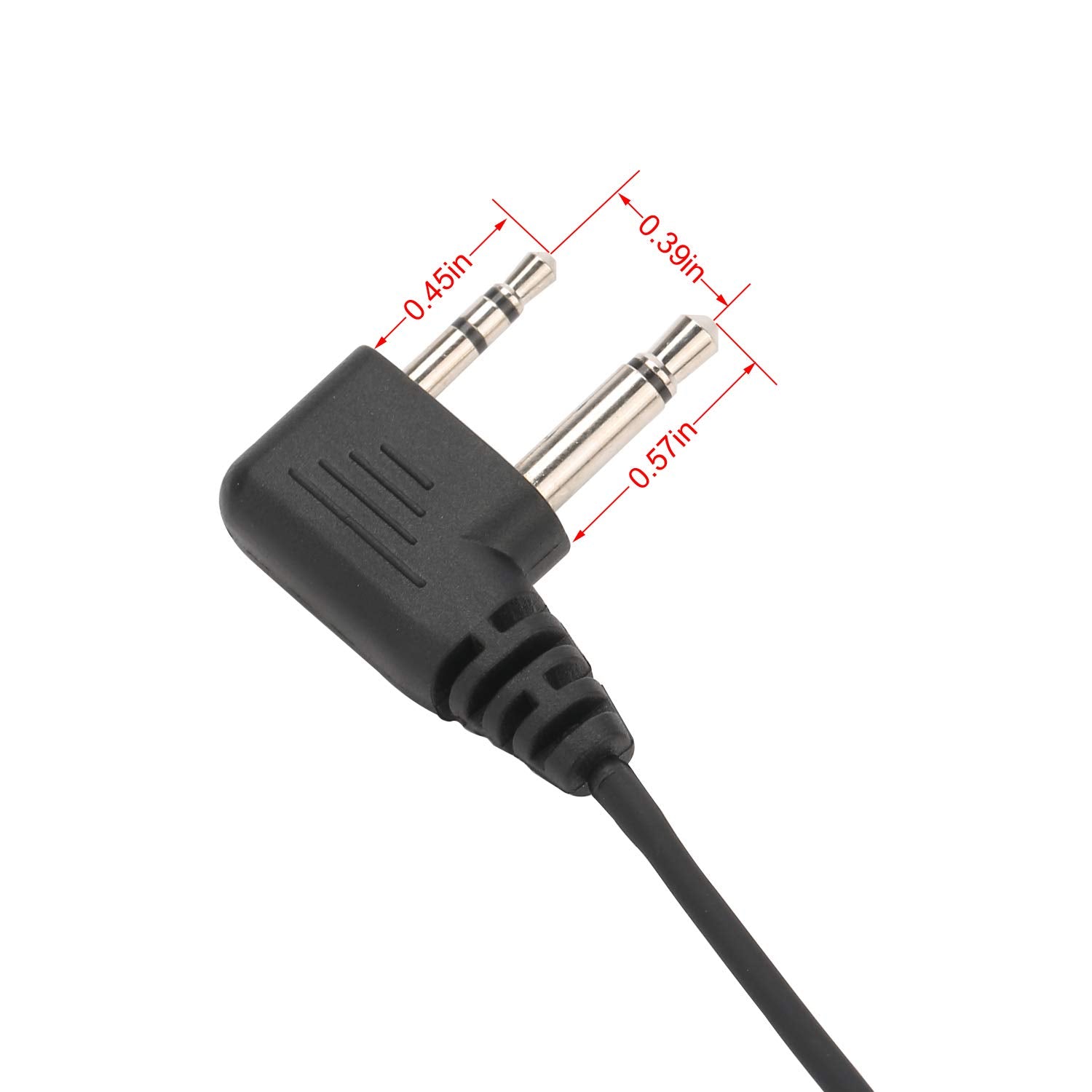 Reyinl Two Way Radio Earpiece Compatible Midland Ear Clip Headset For Midland Walkie Talkie Earpiece(2 Packs)