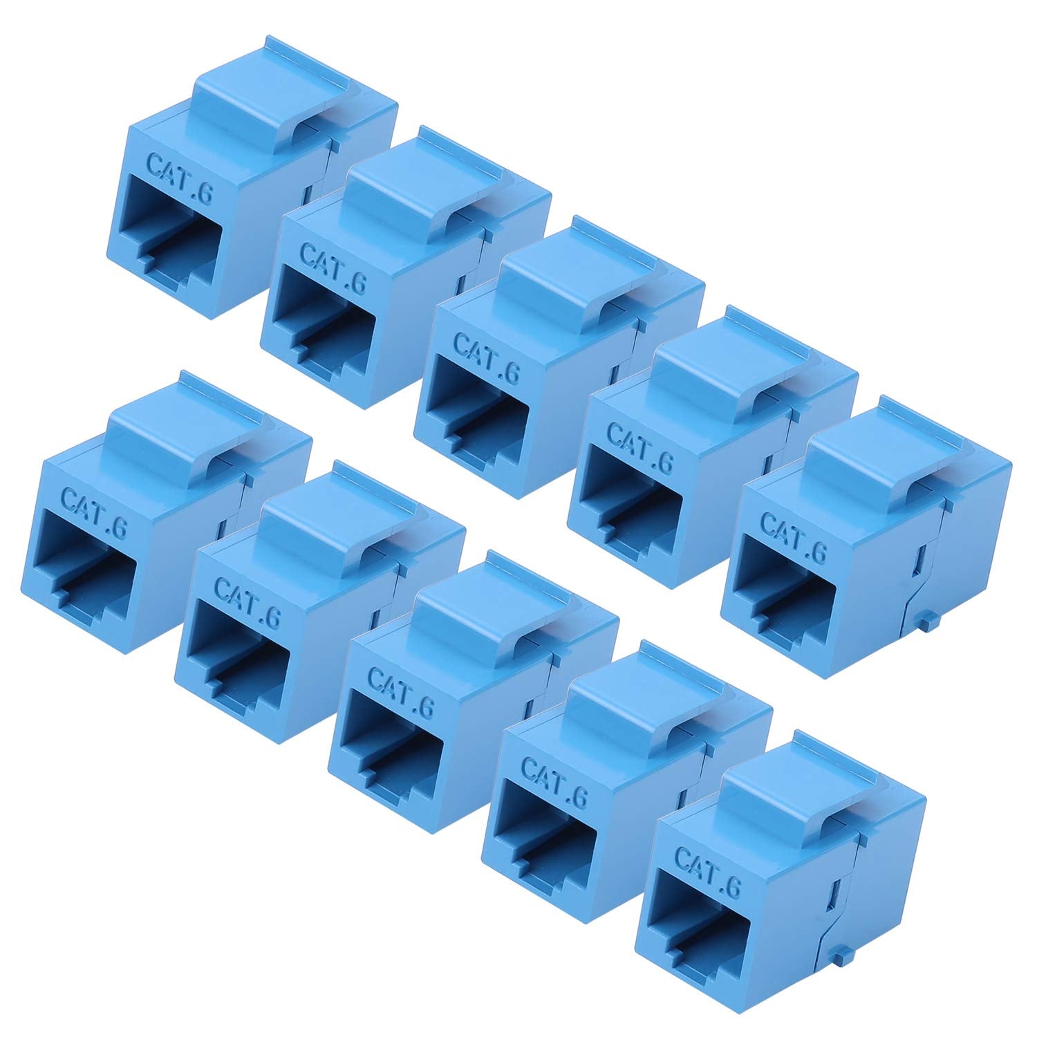 Rj45 Keystone Coupler   10Pack Igreely Cat6 Cat5E Cat5 Compatible 8P8C Ethernet Network Jack Insert Snap In Adapter Connector Po