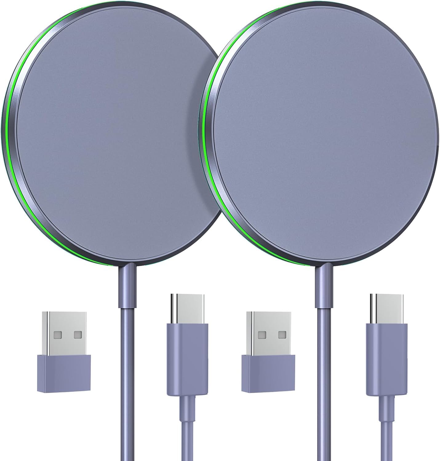 Magnetic Wireless Charger 15W Fast Mag Safe Charger For Iphone 15/14/13/12 Series Magnet Wireless Charging Pad For Airpods 3/2/P