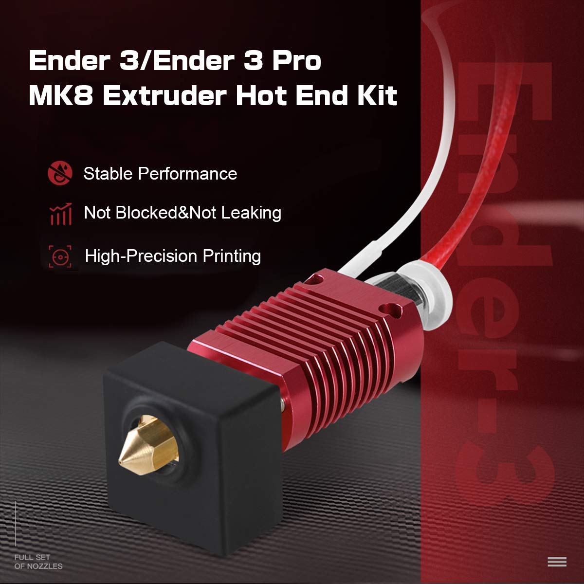 Maxglee Ender 3 Hotend Assembly Kit 24V 40W For Creality Ender 3 Cr10 Cr10S 3D Printers Parts Upgrade Extruder