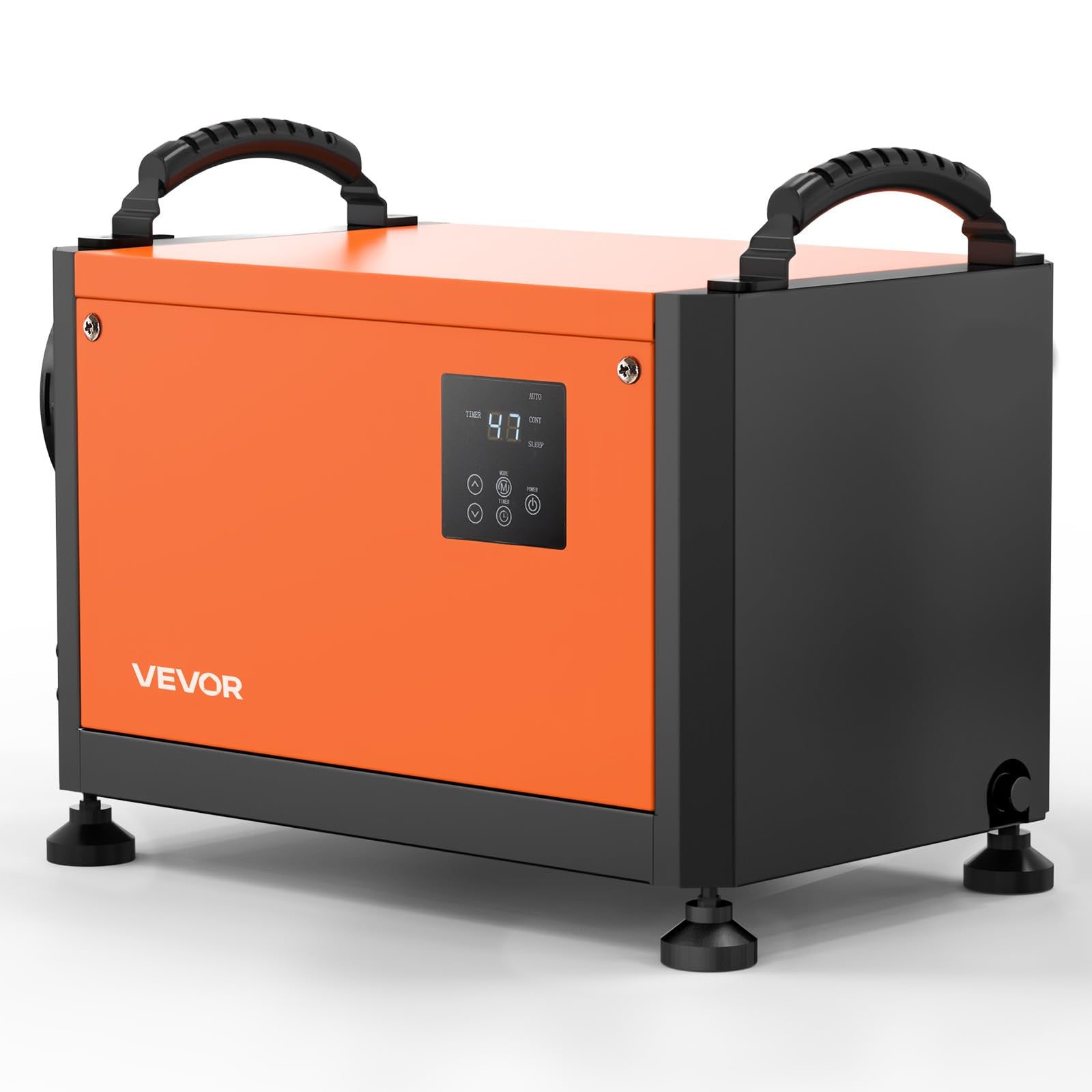 VEVOR 70 Pints Commercial Dehumidifier with Drain Hose, Portable Crawl Space Dehumidifiers for Basement Storage Room Industrial,