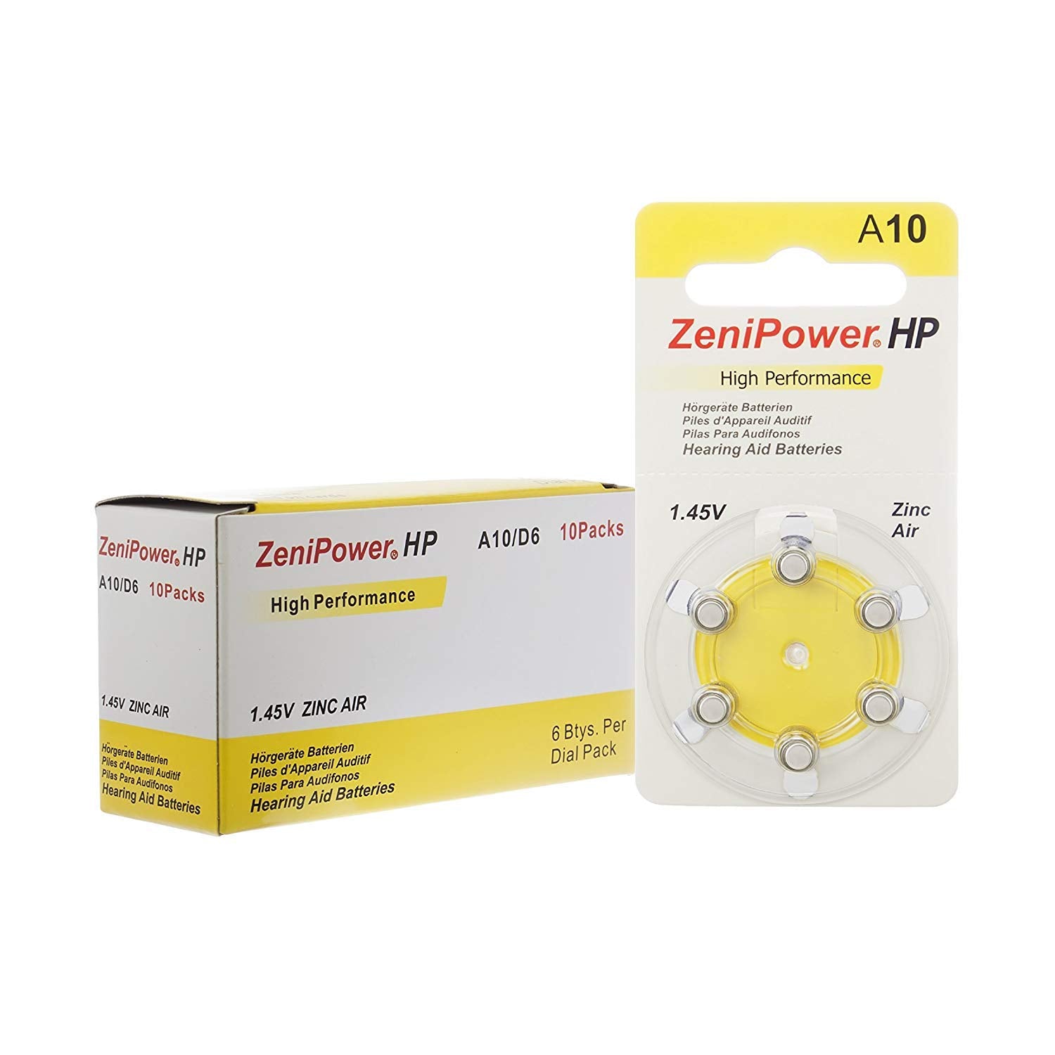 ZeniPower Hearing Aid Batteries Size: 10 (120 Batteries)