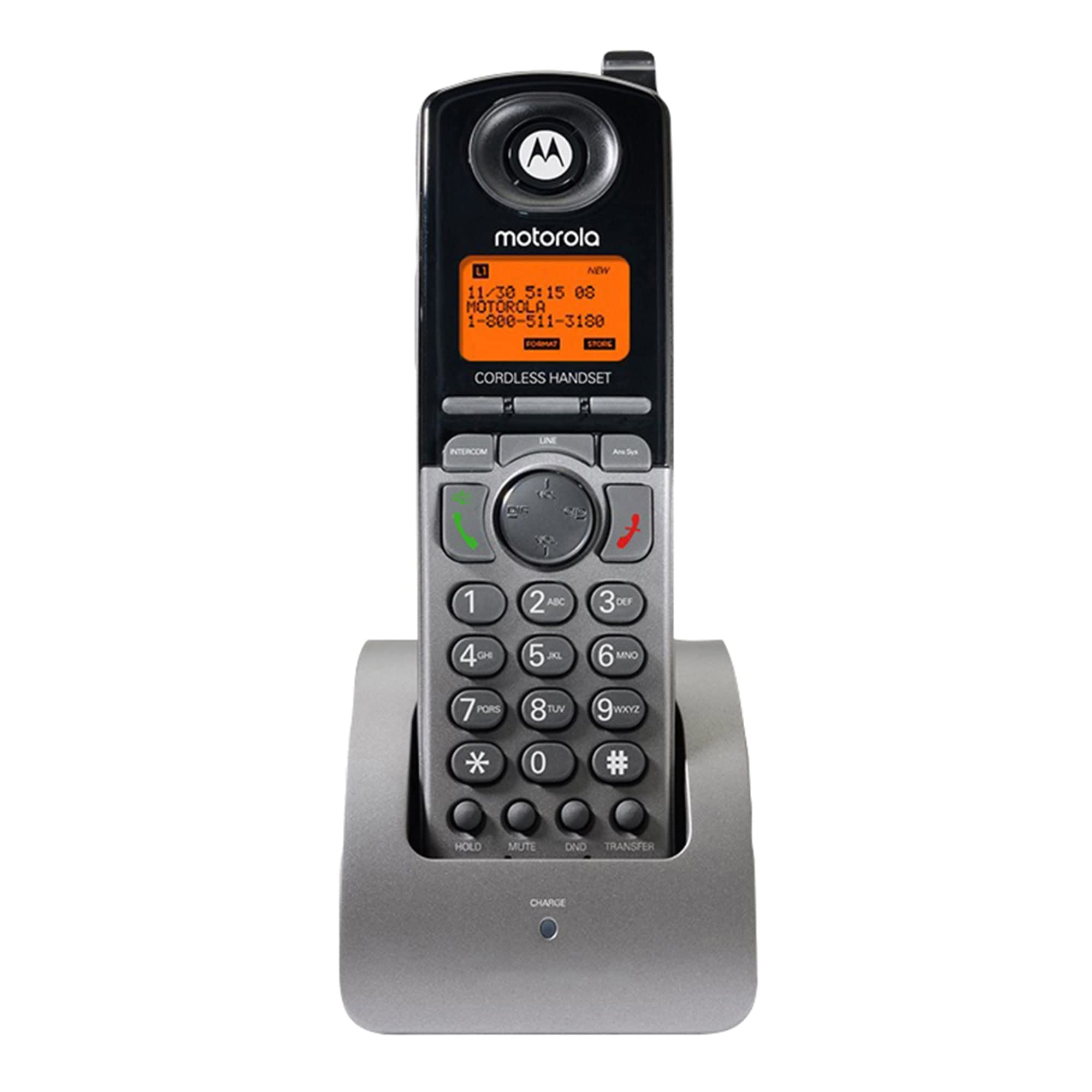 Motorola Ml1200 Dect 6.0 Expandable 4 Line Business Phone System With Voicemail, Digital Receptionist And Music On Hold, Black,