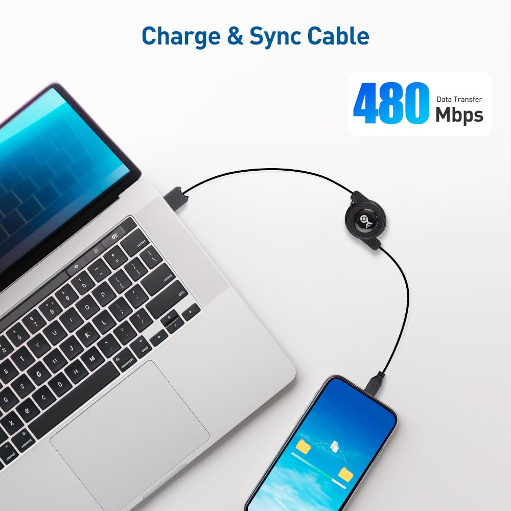 Cable Matters 2 Pack Retractable Micro USB Cable   2.5 Feet