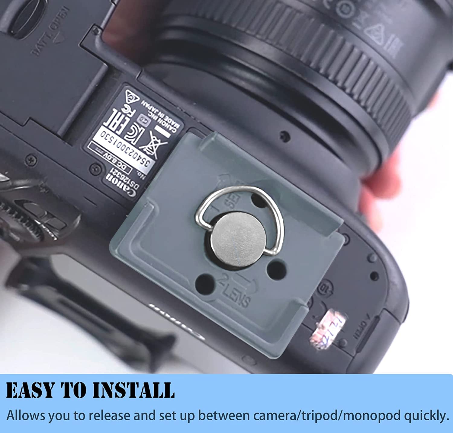 Ytvariw 323 Quick Release Plate 1/4'' Screw Tripod Camera Compatible For Manfrotto 200Pl 14 Rc2 Camera Tripod Ball Head 2Pcs,Gre