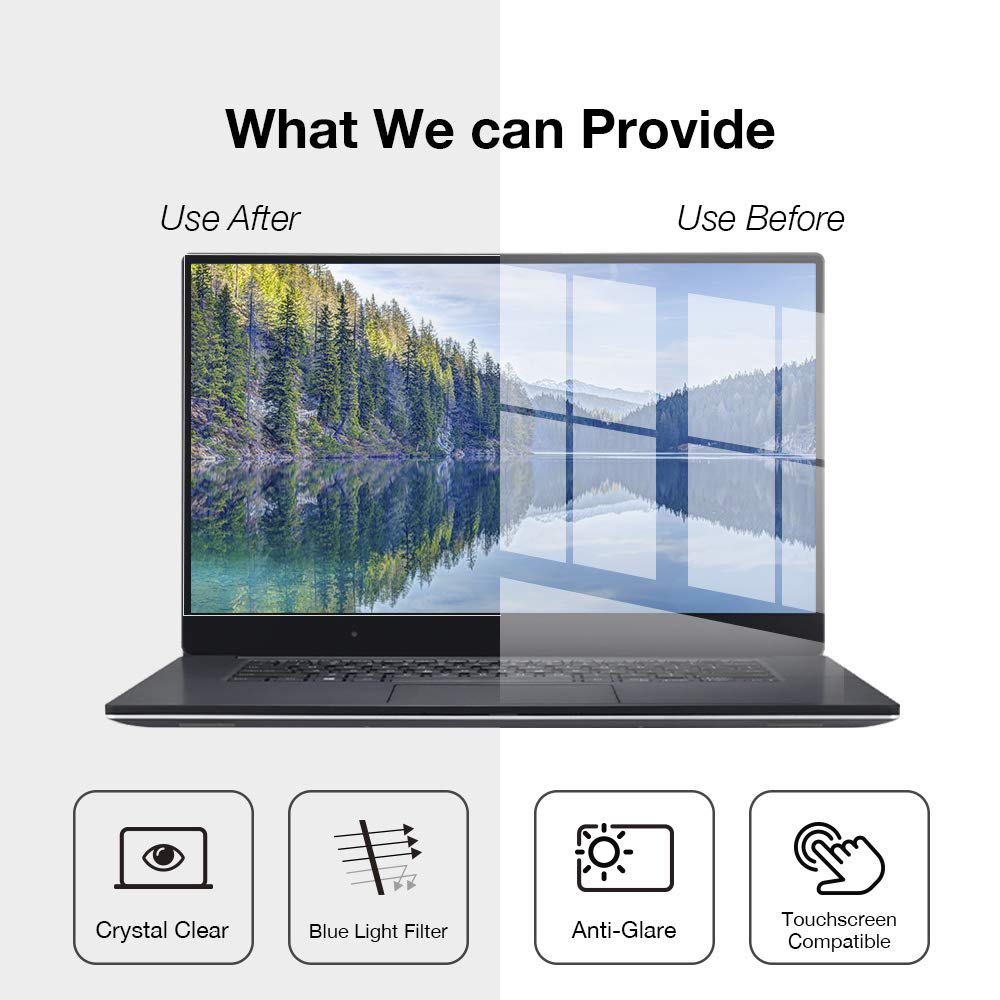 Senseage 2 Pack 11.6 Inch Anti Blue Light Laptop Screen Protector, Eye Protection Blue Light Blocking, Anti Glare Screen Filter,