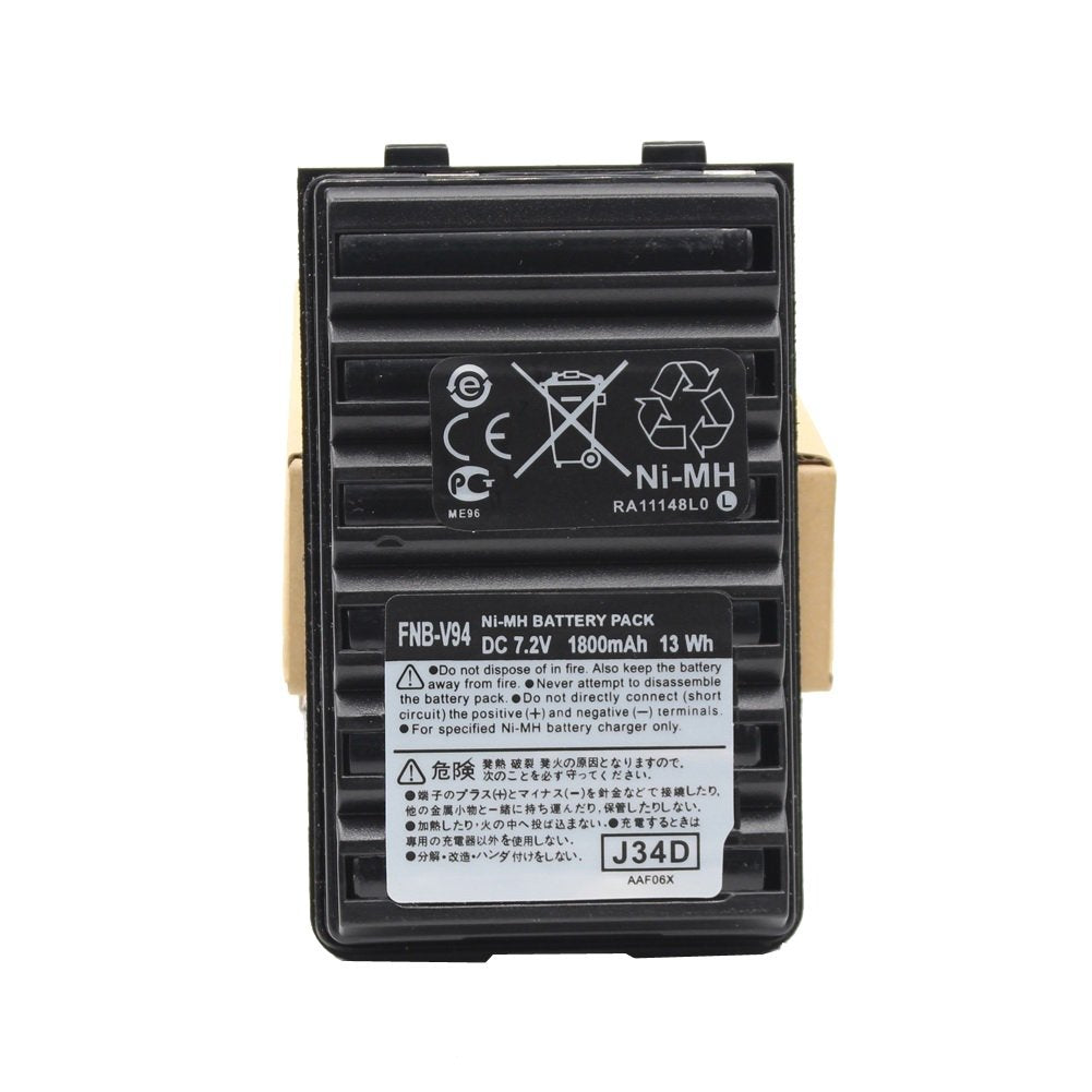 Yeacomm Fnbv94 Fnb V94 Fnb V83 7.2V 1800Mah Ni Mh Battery Pack Replacement Battery Compatible For Two Way Radio Yaesu Vertex Vx 410, Vx 420, Vx 420A, Vx 160, Ft 60R, Ft 270 (Fba)