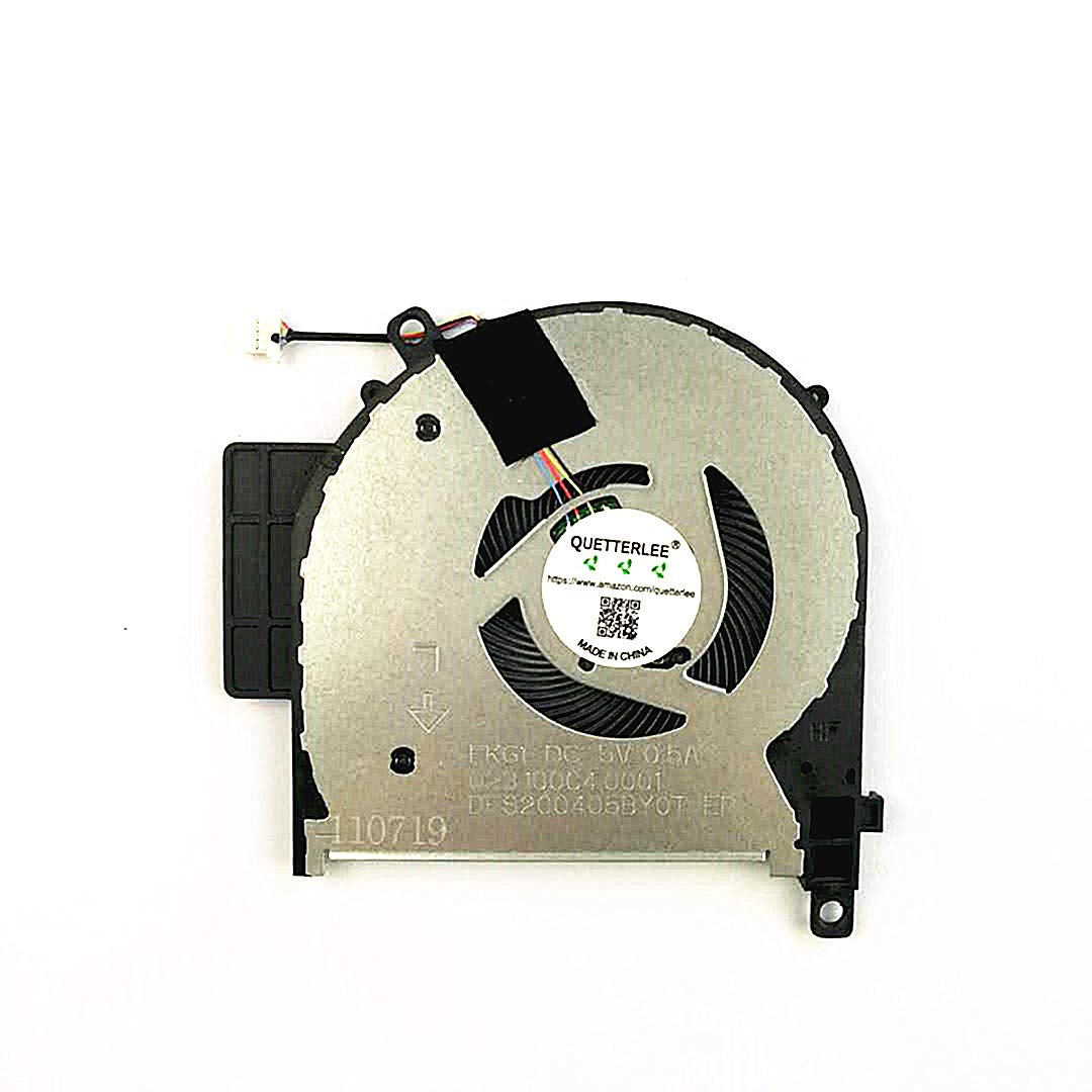 QUETTERLEE Replacement New CPU Cooling Fan for HP Envy 15-CP 15-CN 15M-CP 15-cp0053cl 15-cp0076nr 15-cp0078nr 15-cn0001la 15M-CN