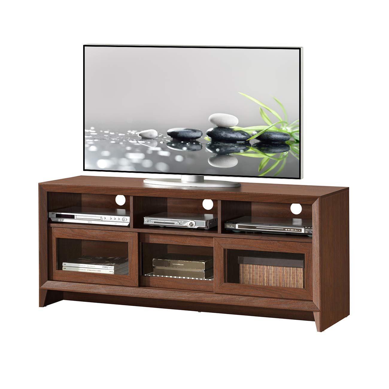 Techni Mobili Modern Stand with Storage for TVs Up to 60, Wenge
