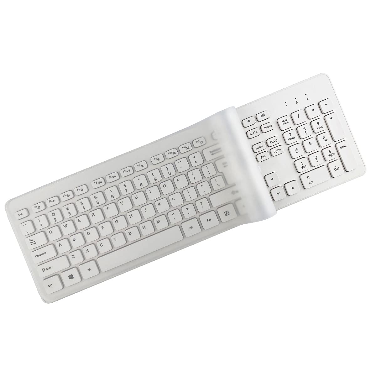 2 Pack Universal Keyboard Cover Skin Design For Standard Size Pc Computer Desktop Keyboards (Size: 17.52'' X 5.51'') Clear Water