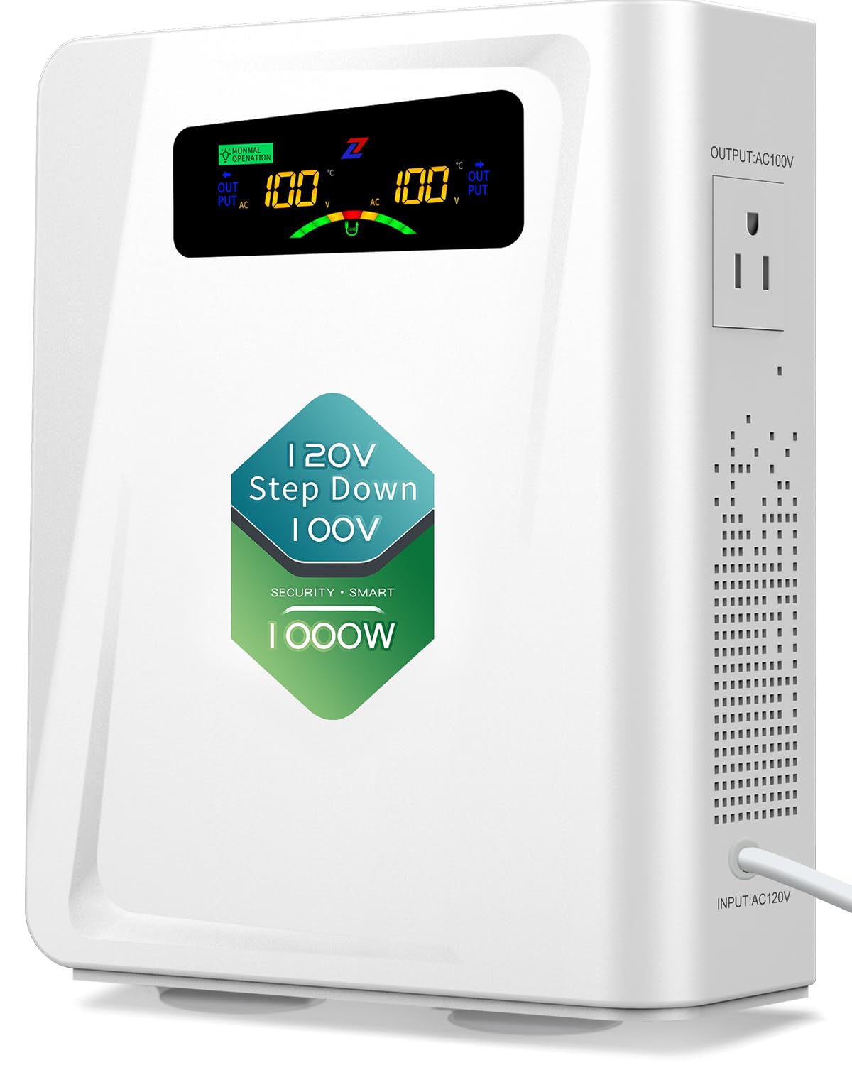 Zhengxi Step Down Transformer 120V To 100V Voltage Converter 3000W, No Noise, Ten Protection Functions, Using Japan Appliances I