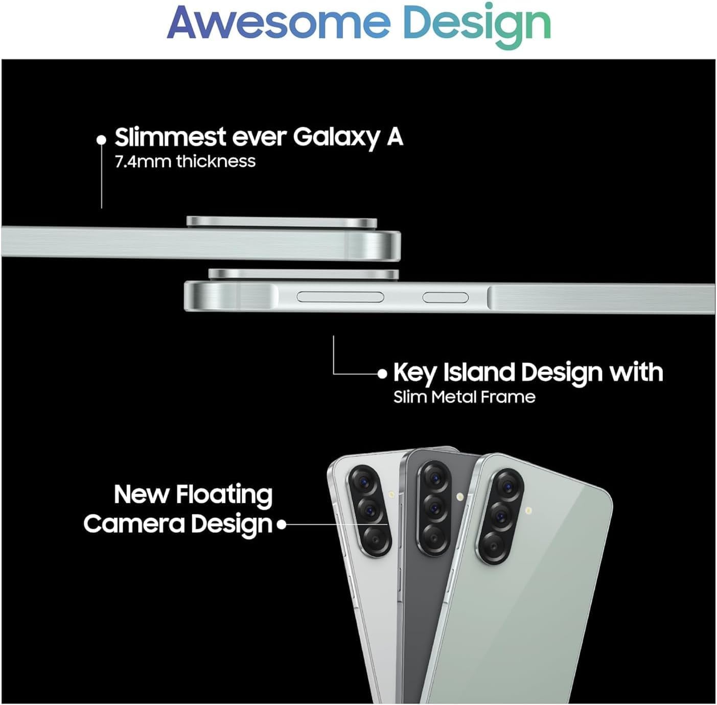 Samsung Galaxy A56 5G Ai (For Tmobile Mint Tello & Global) (256Gb + 12Gb) Version Latina Unlocked Sm-A566E/Ds 6.6 120Hz 50Mp Tri