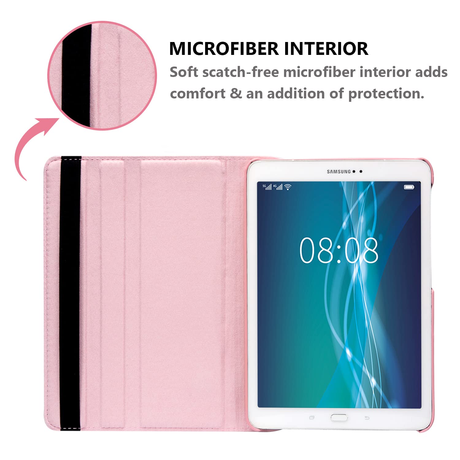 Case For Samsung Galaxy Tab A 8.0 Inch 2015 (Sm T350 T351 T355 Sm P350 P355)   360 Degree Rotating Stand Case Smart Protective C