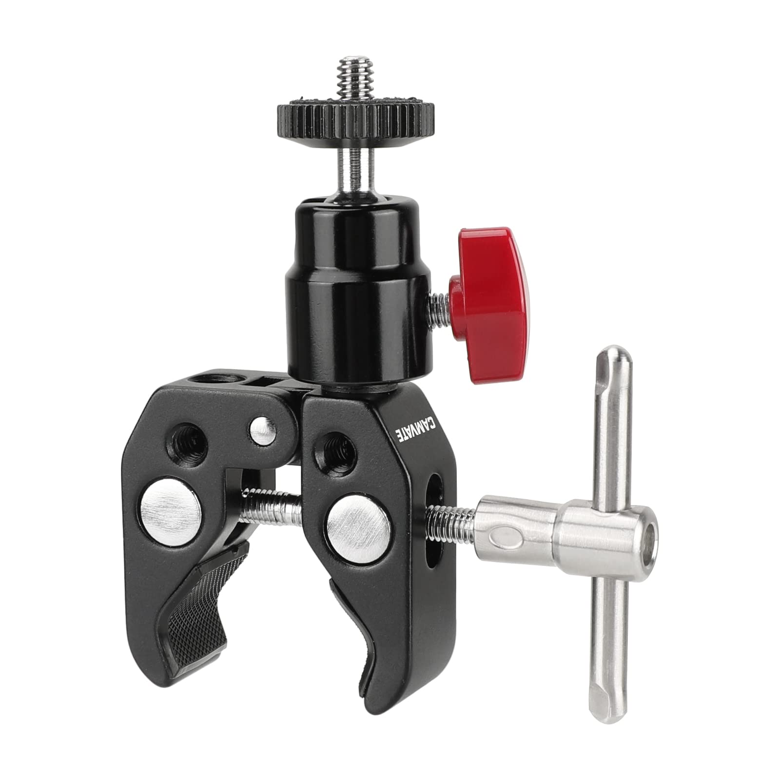Camvate Super Clamp Articulated Mini Ball Head With 1/4'' 20 Thread Hole   1414